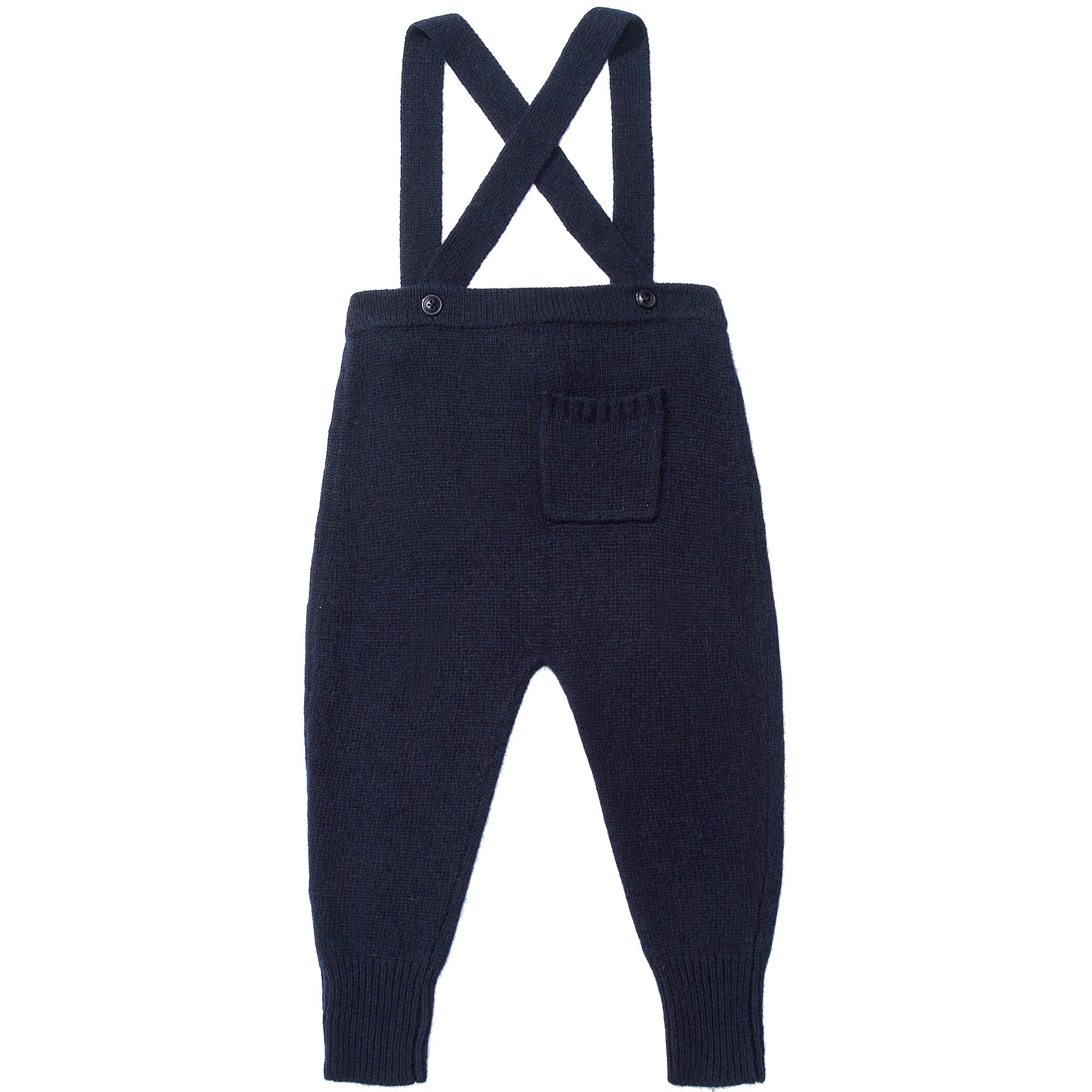 Baby Ink Blue Knitted Romper