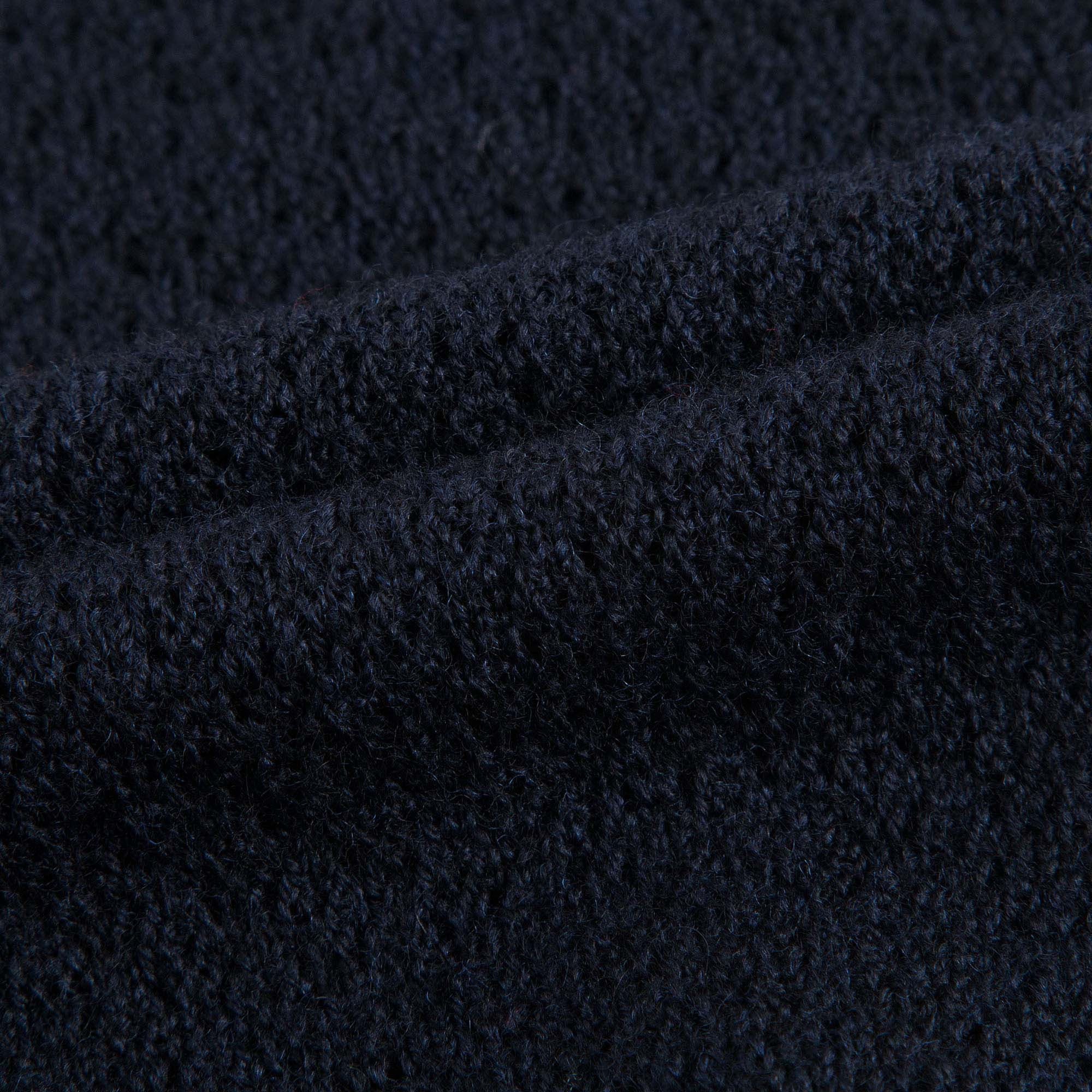 Baby Girls Navy Blue Wool Cardigan