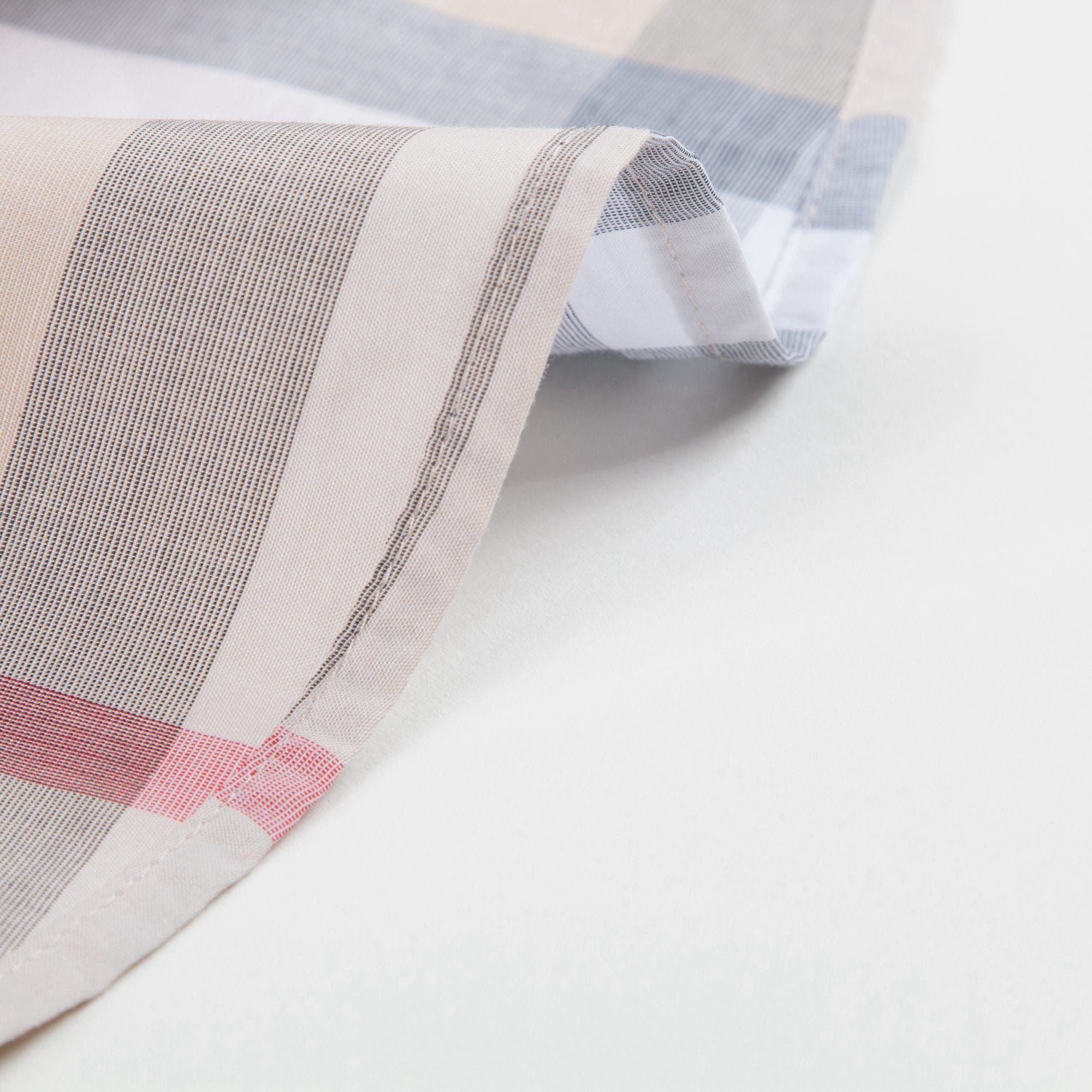 Baby  Boys  Beige  Check   Cotton   T-shirt