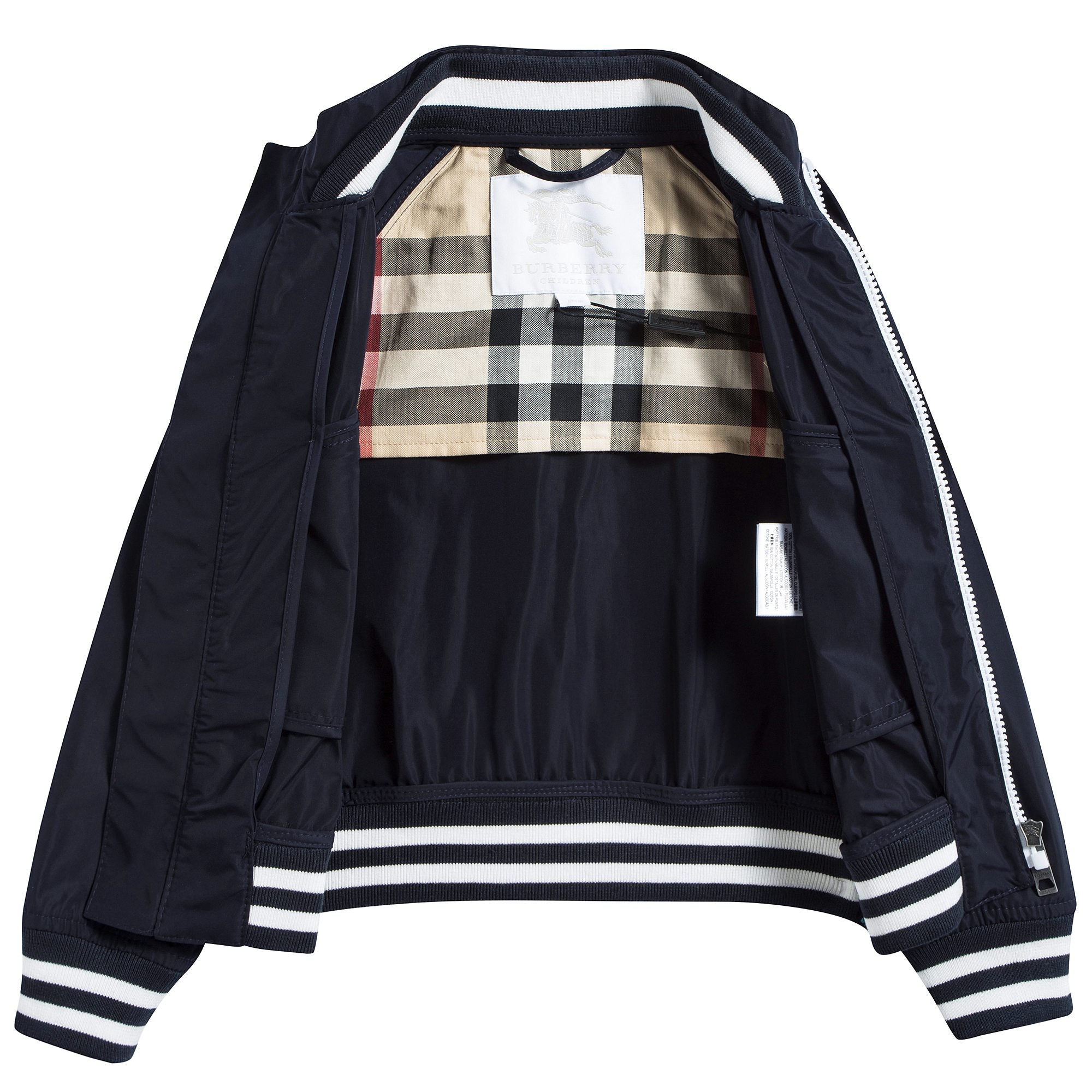Boys  Navy  Blue   Polyester   Jackets