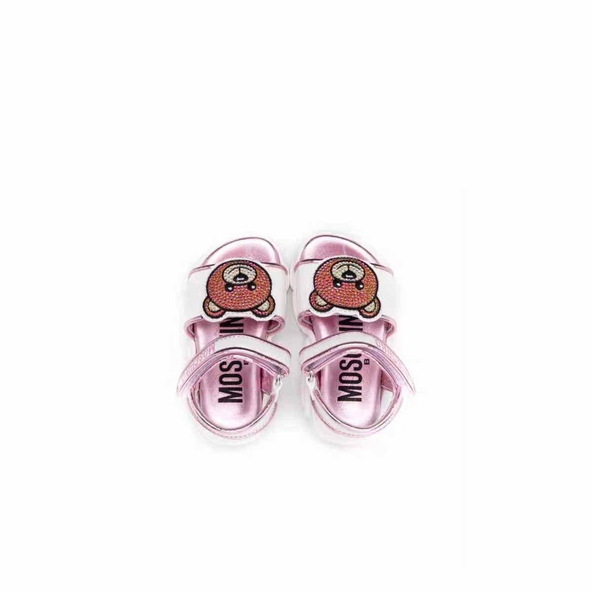 Baby Girls White Teddy Sandals