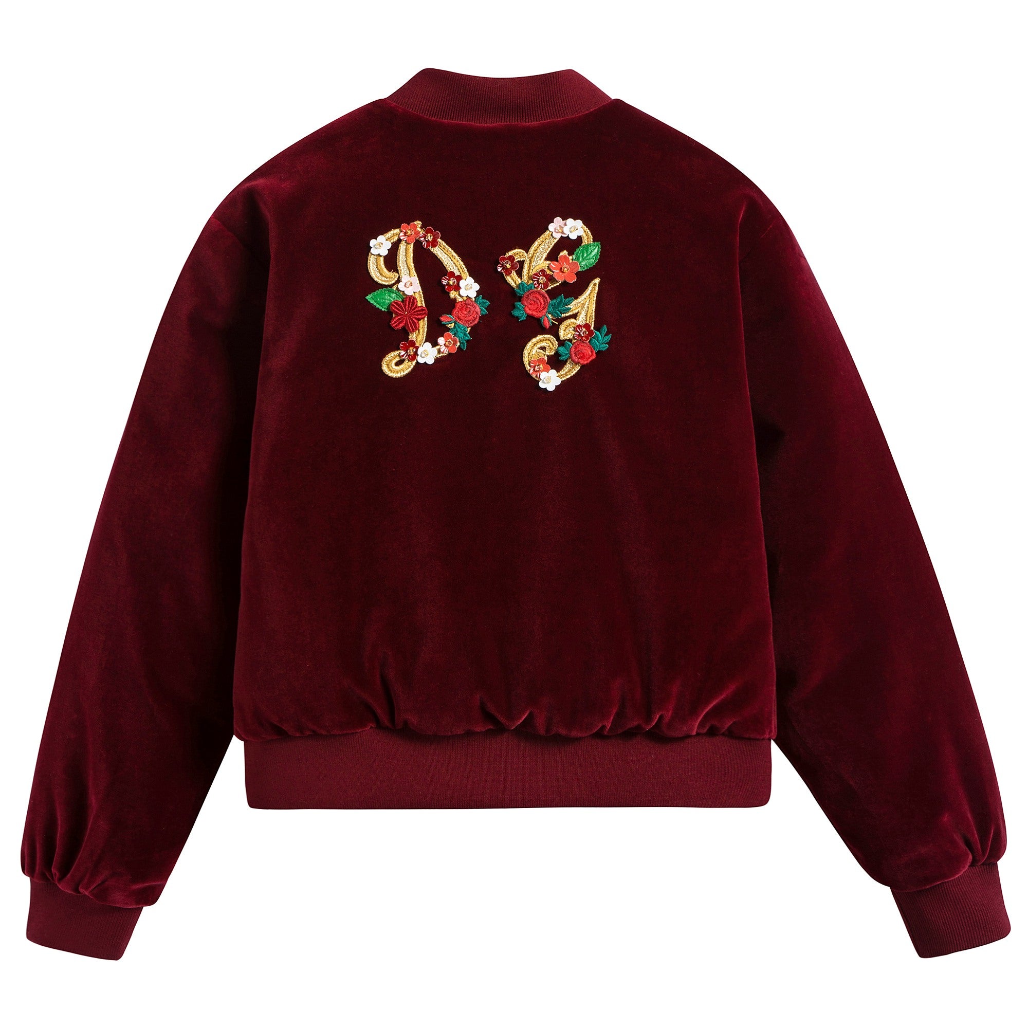 Girls  Red   Velvet  Liner  Pilot   Jacket