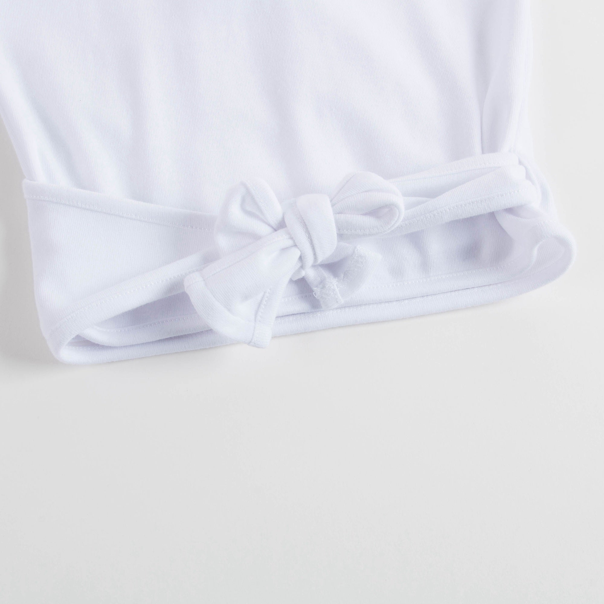 Girls White Cotton Top