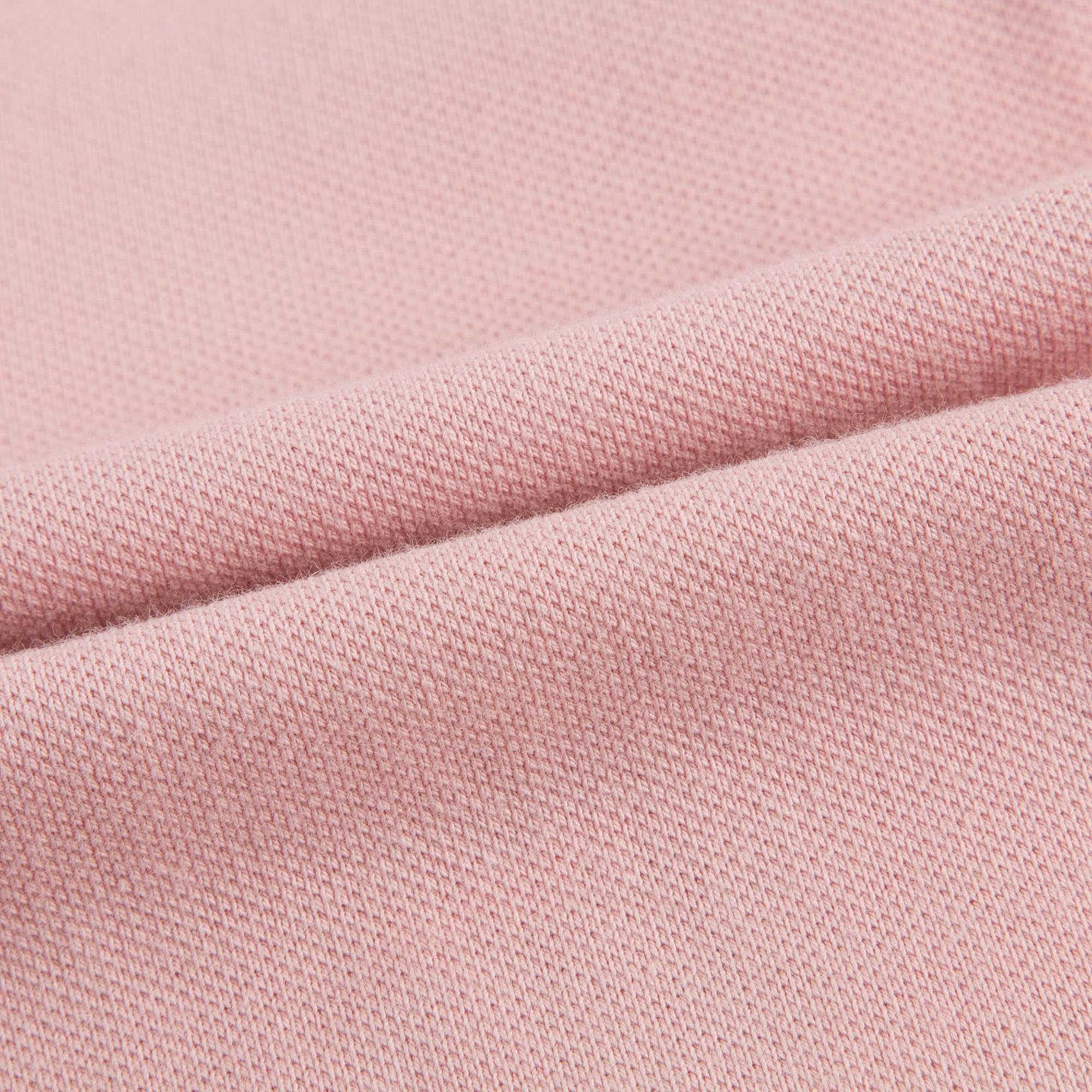 Baby Girls Light Pink Polo Shirt with Check Ruffles
