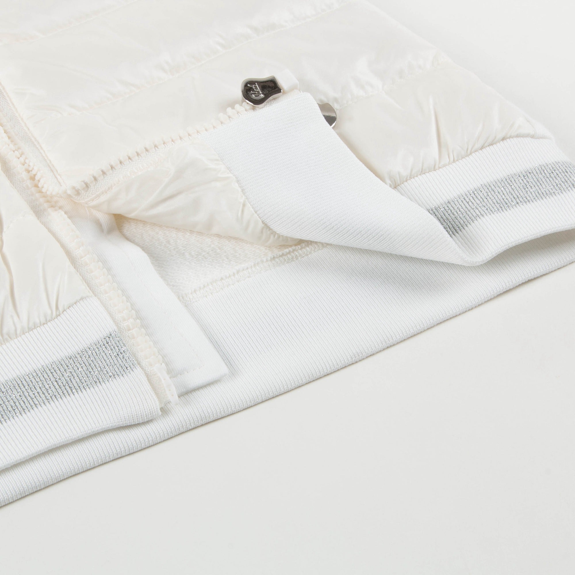 Girls White  "Maglia" Cardigan