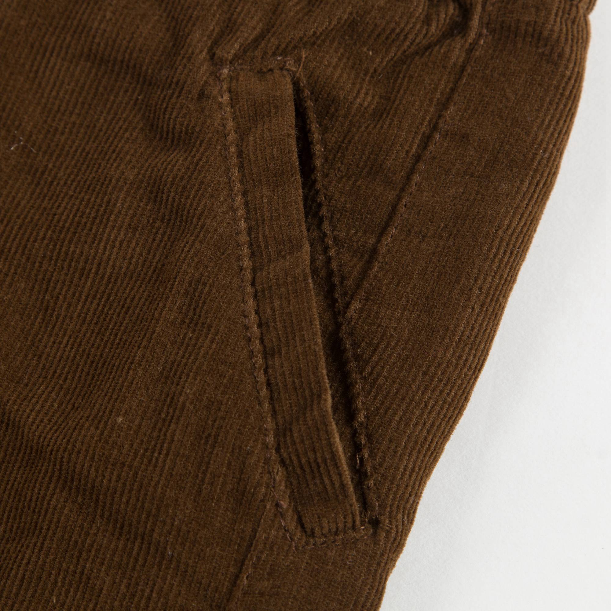 Girls Brown Cotton Trousers