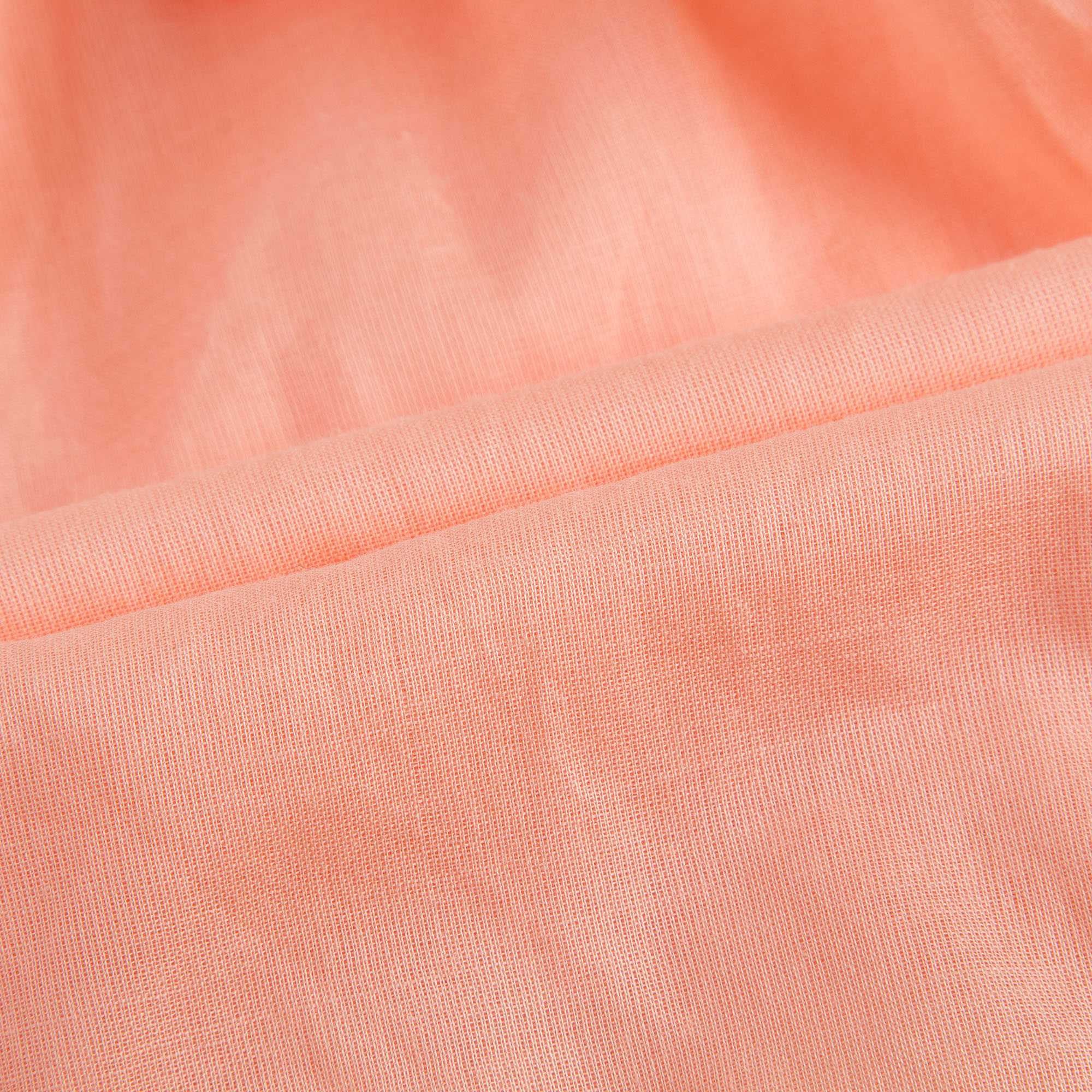 Baby Girls Peach Cotton Jumpsuit
