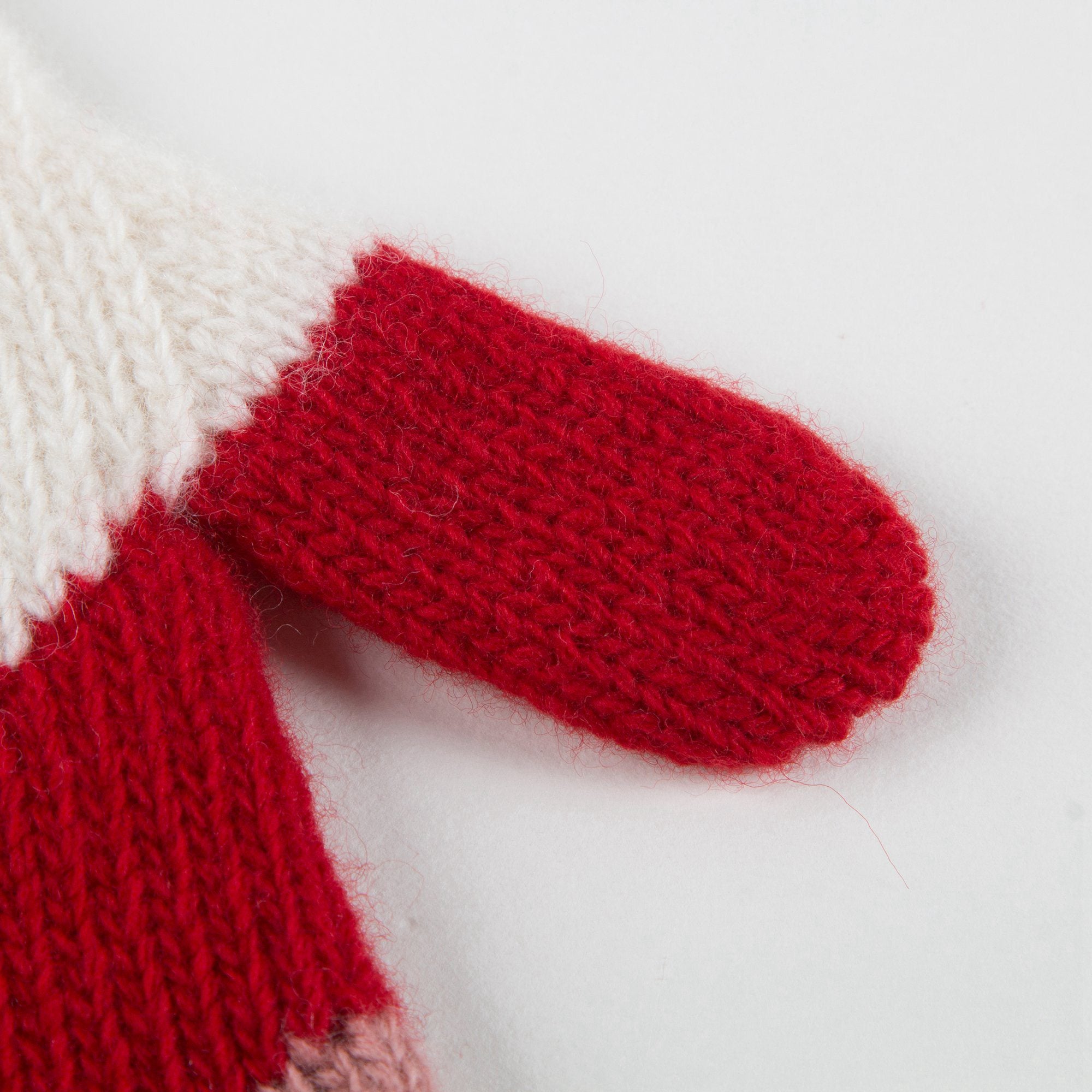 Girls Rose Pink Wool Gloves