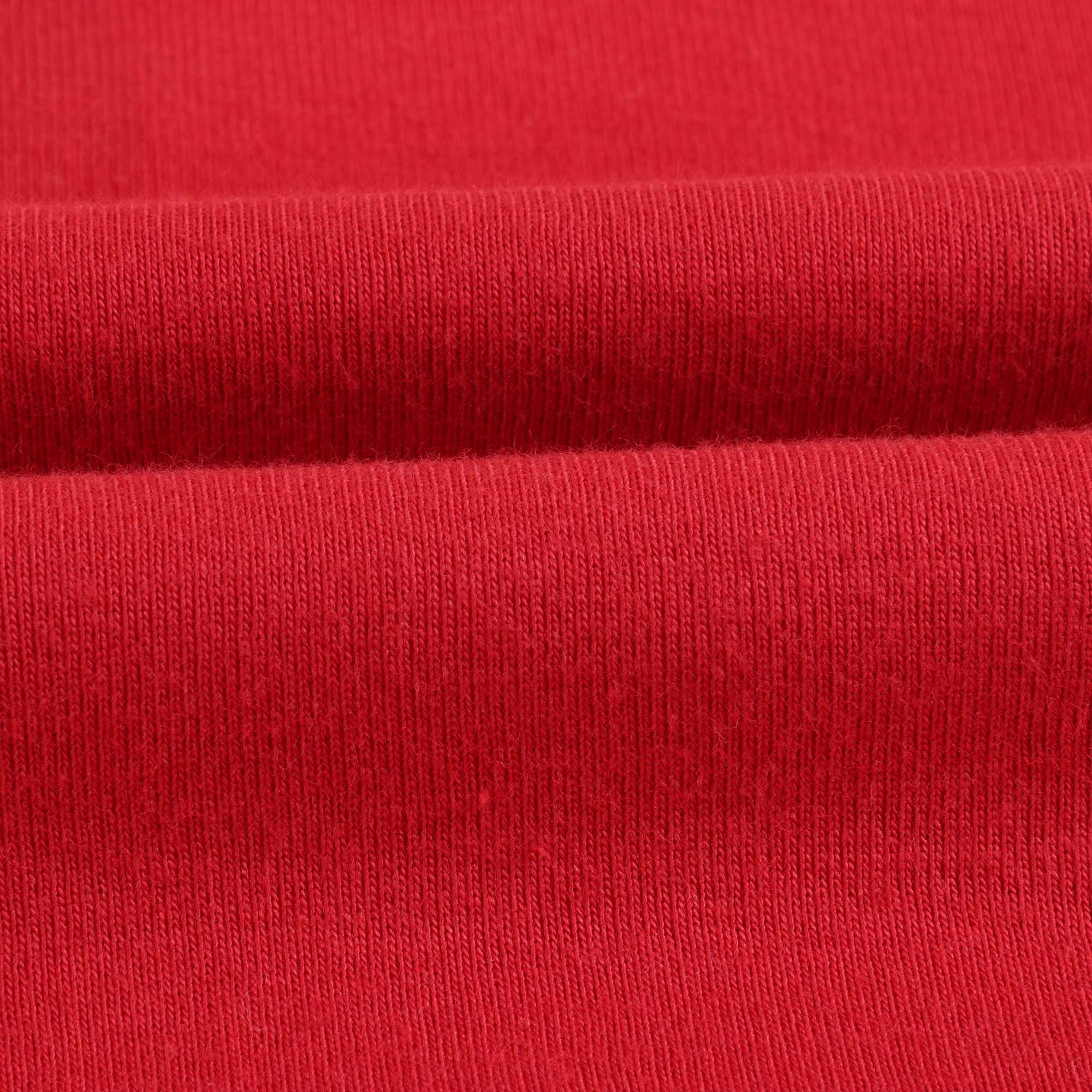 Girls Red Cotton Turtleneck