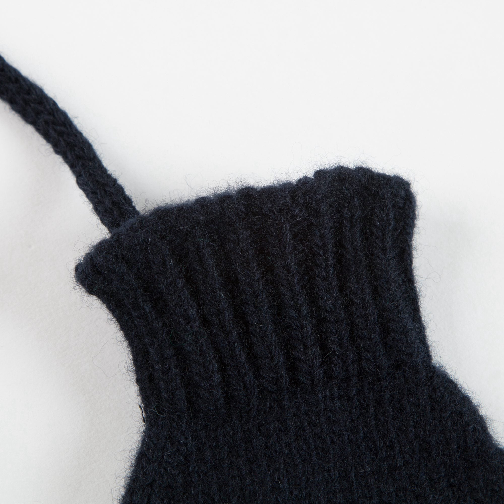 Girls Green Wool Gloves