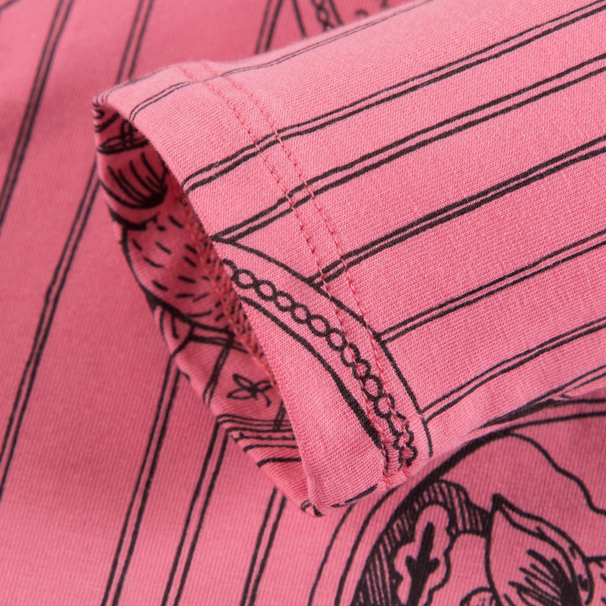 Girls Pink Fox Family Dress