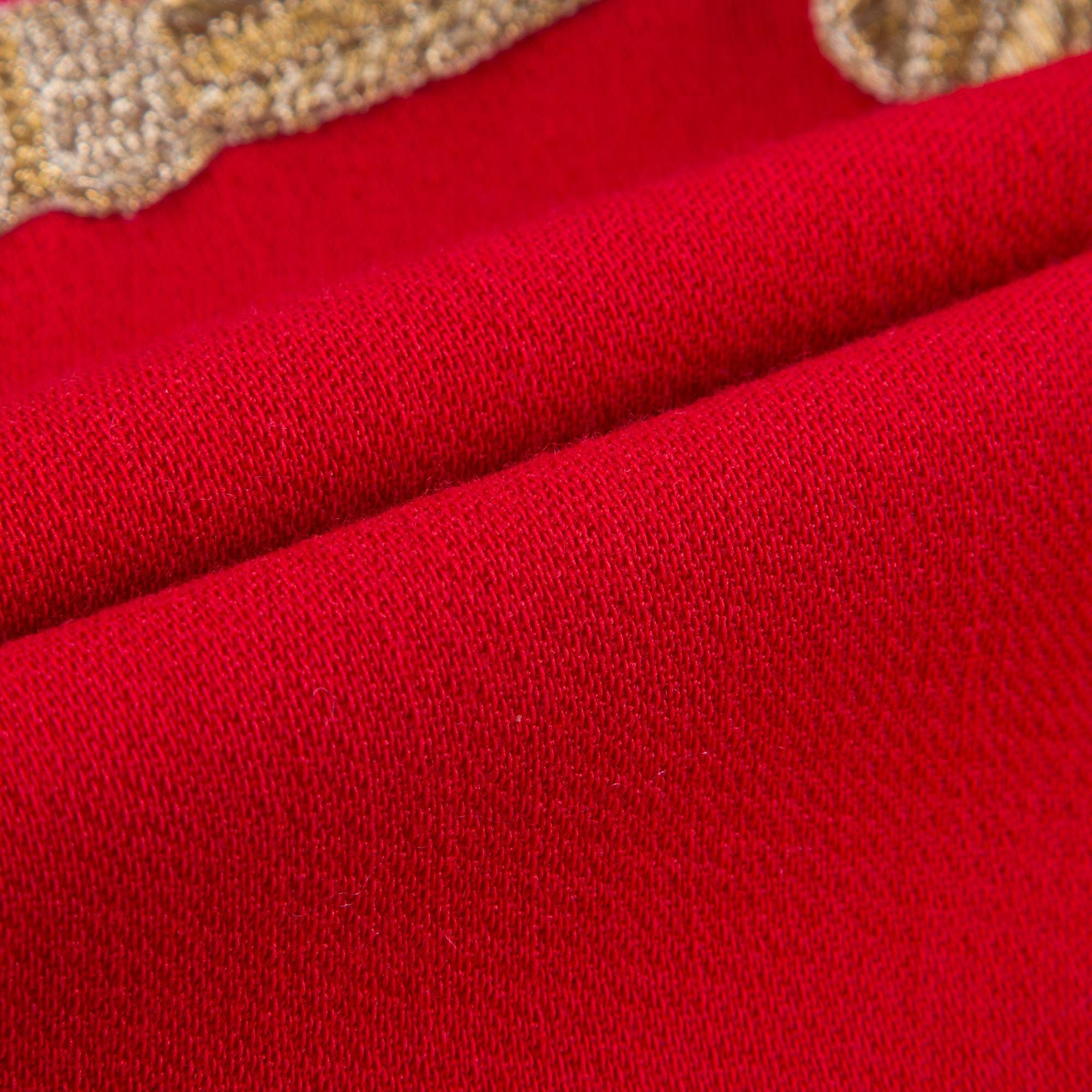 Girls Red Wool Dress