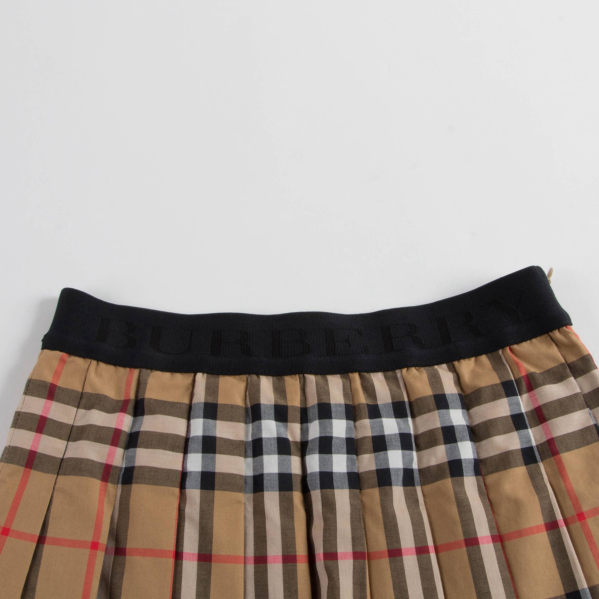 Girls Antique Yellow Cotton Skirt