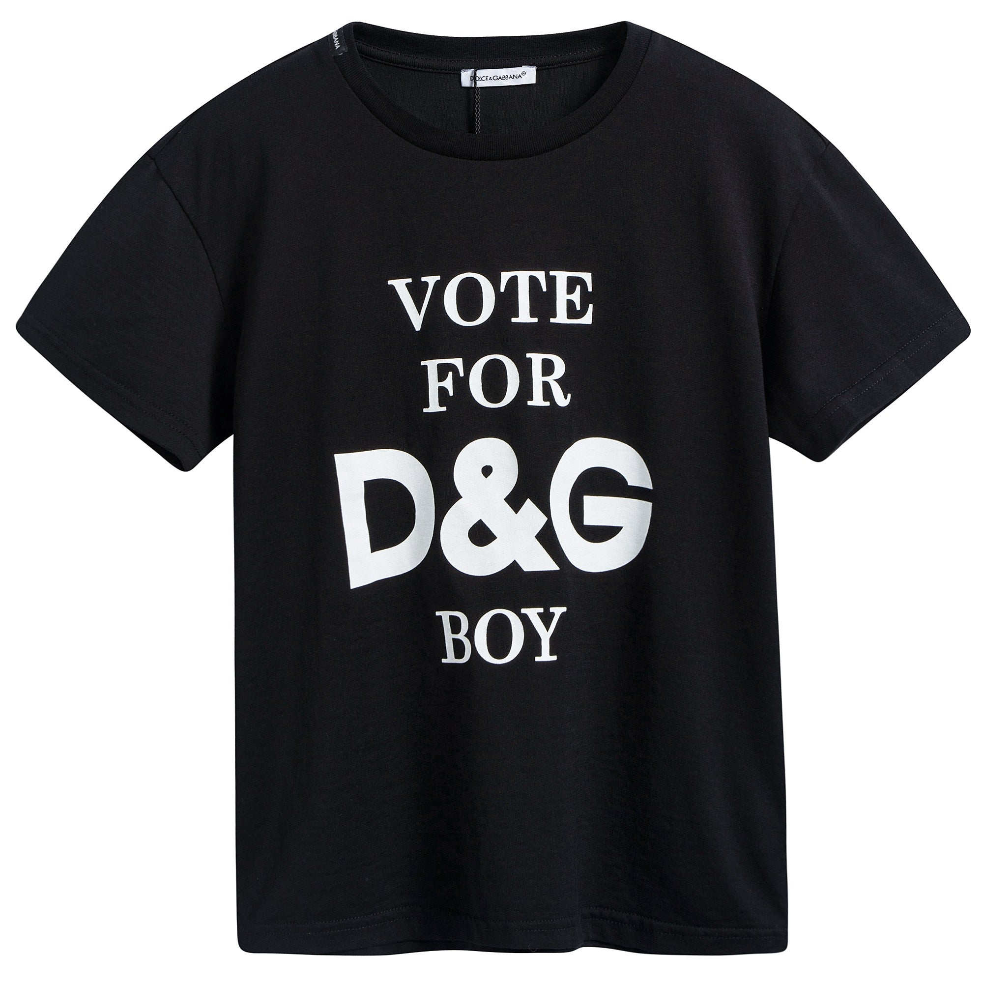 Girls & Boys Black Logo T-shirt