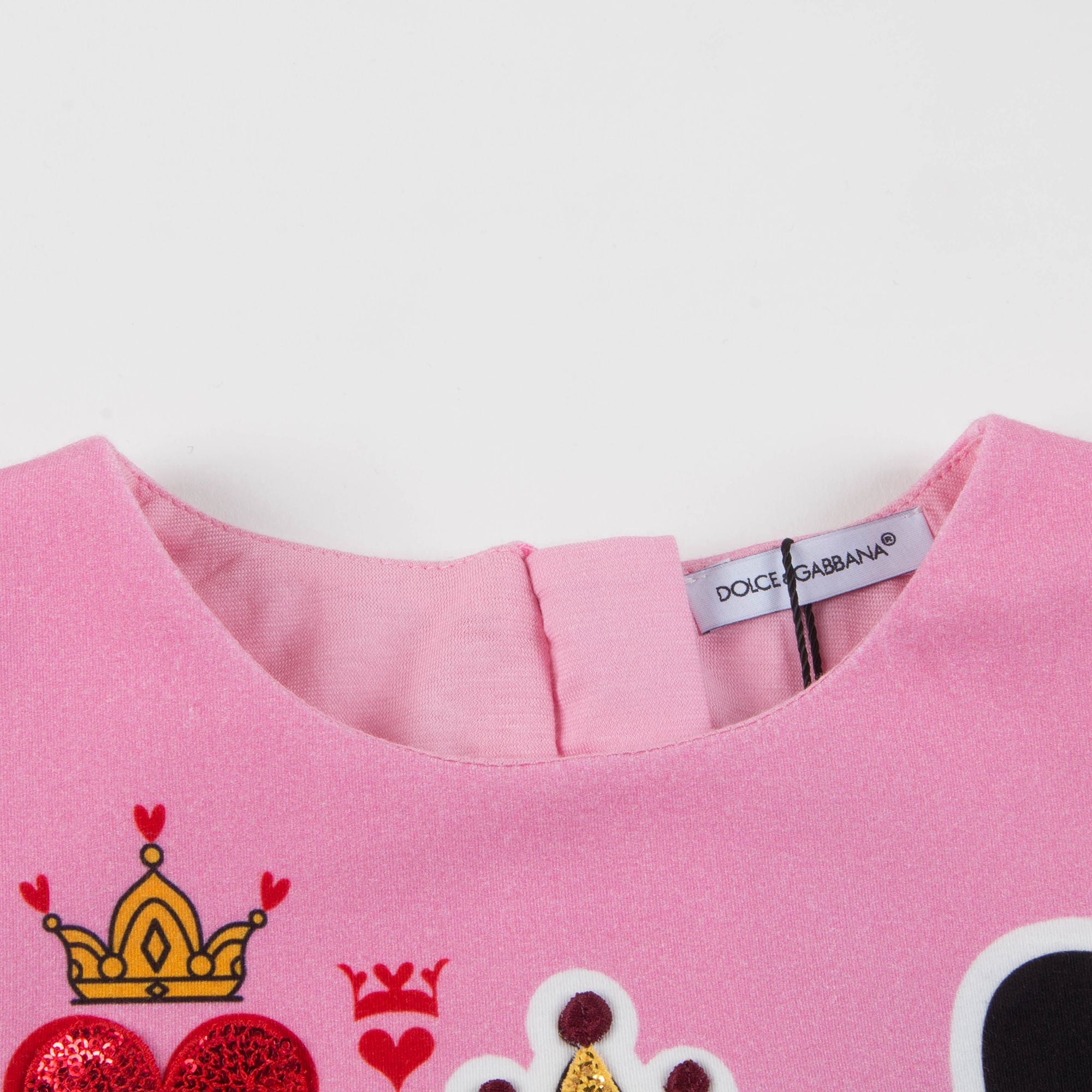 Girls Pink Queen Of Hearts Dress