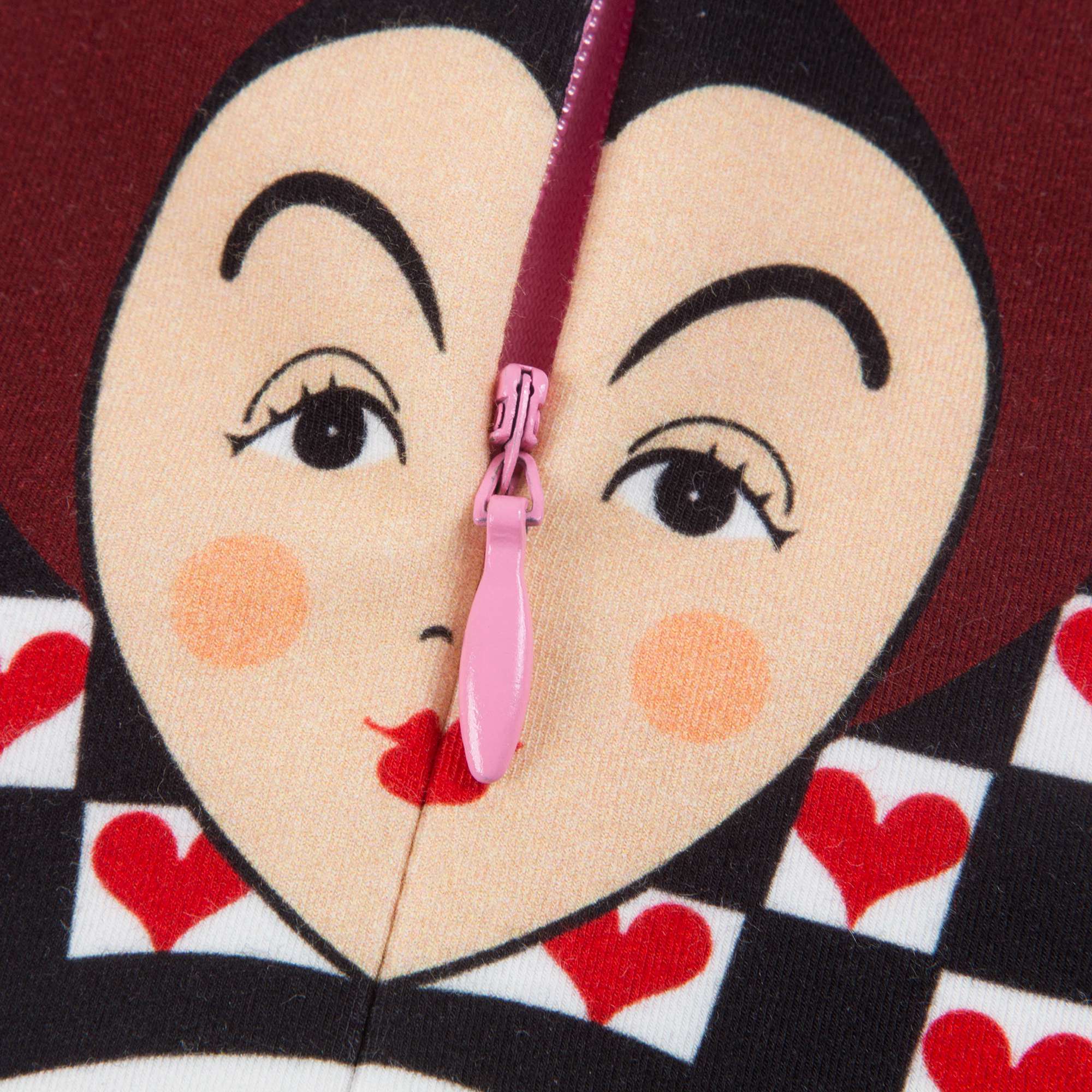 Girls Pink Queen Of Hearts Dress