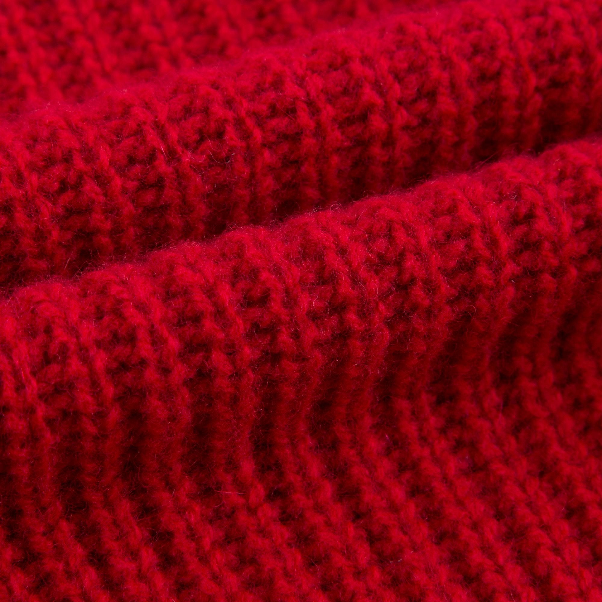 Girls Red Sweater With Lace