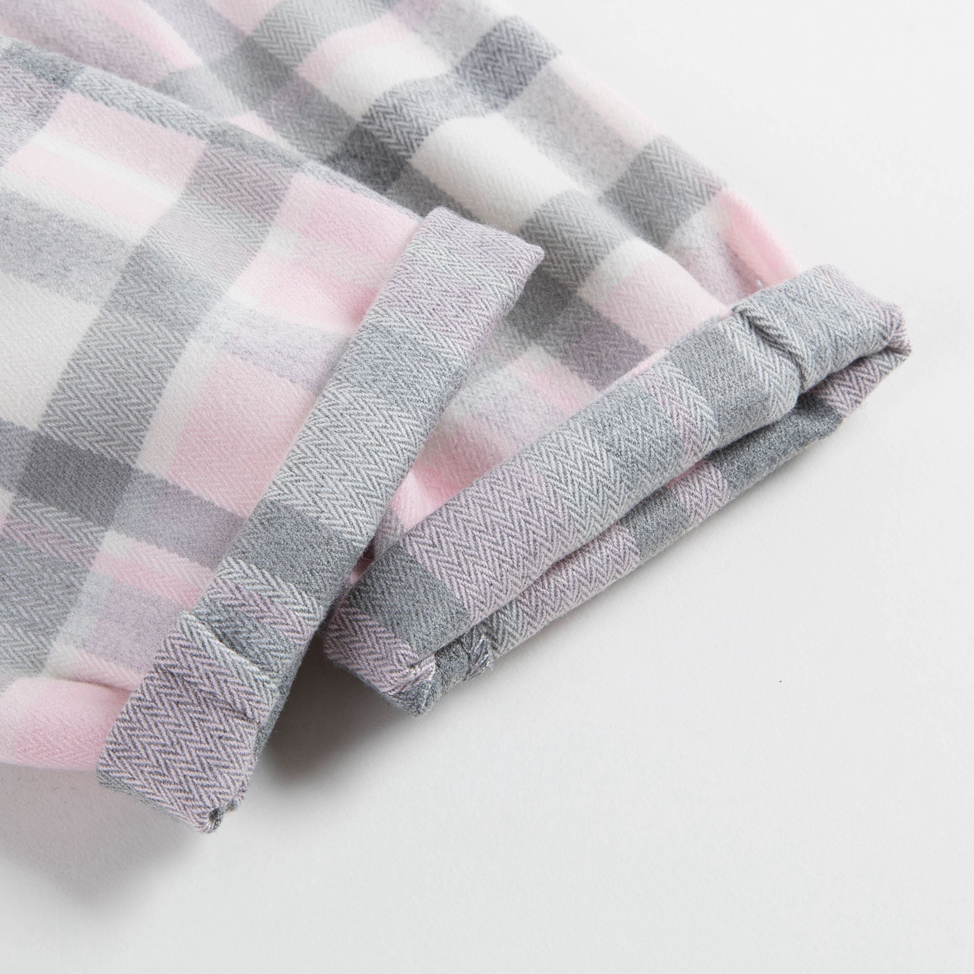 Baby Girls Pink Check Trousers