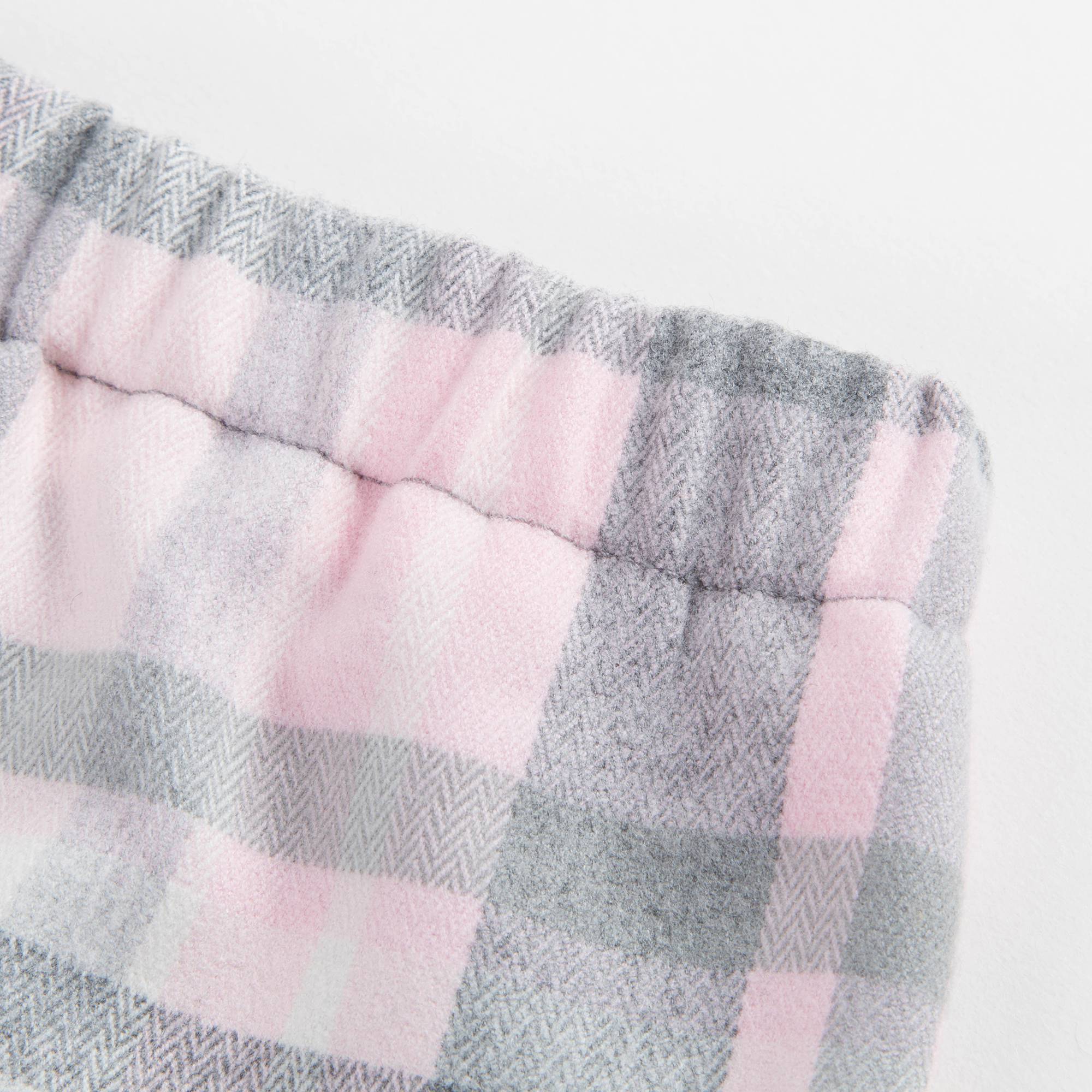 Baby Girls Pink Check Trousers