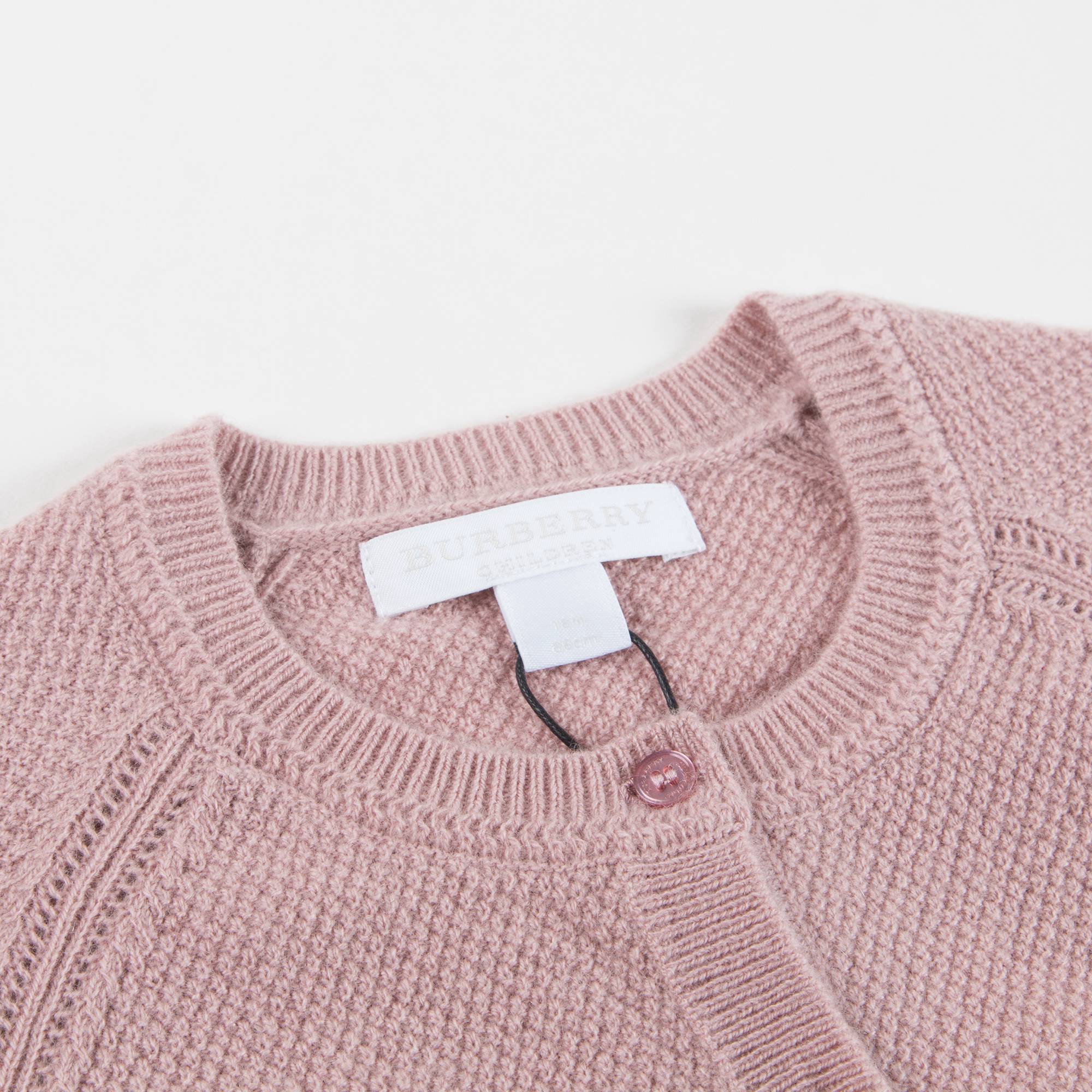 Girls Dusty Pink Cashmere Cardigan