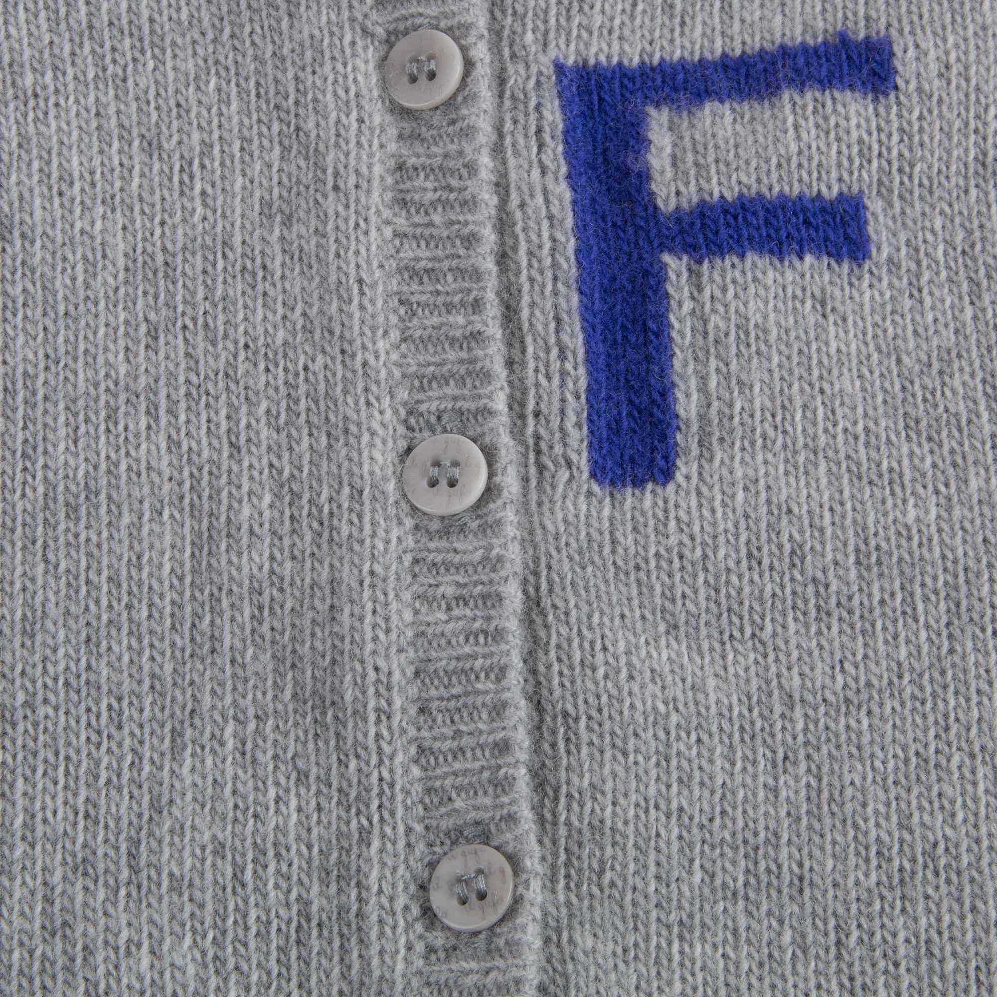 Baby Girls Grey Wool Cardigan