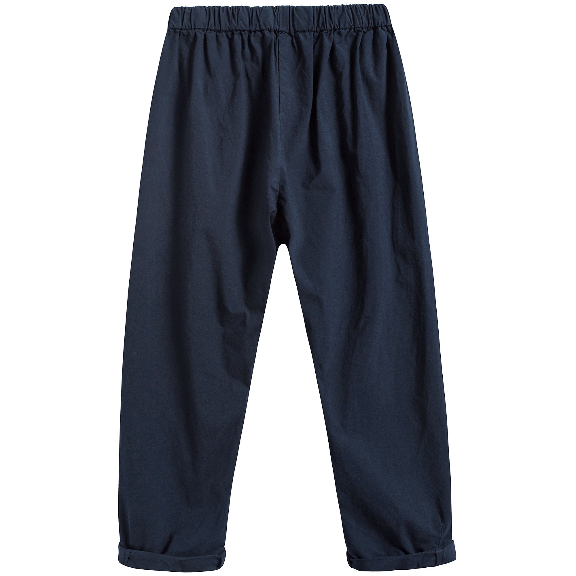 Girls Dark  Blue Cotton Trousers