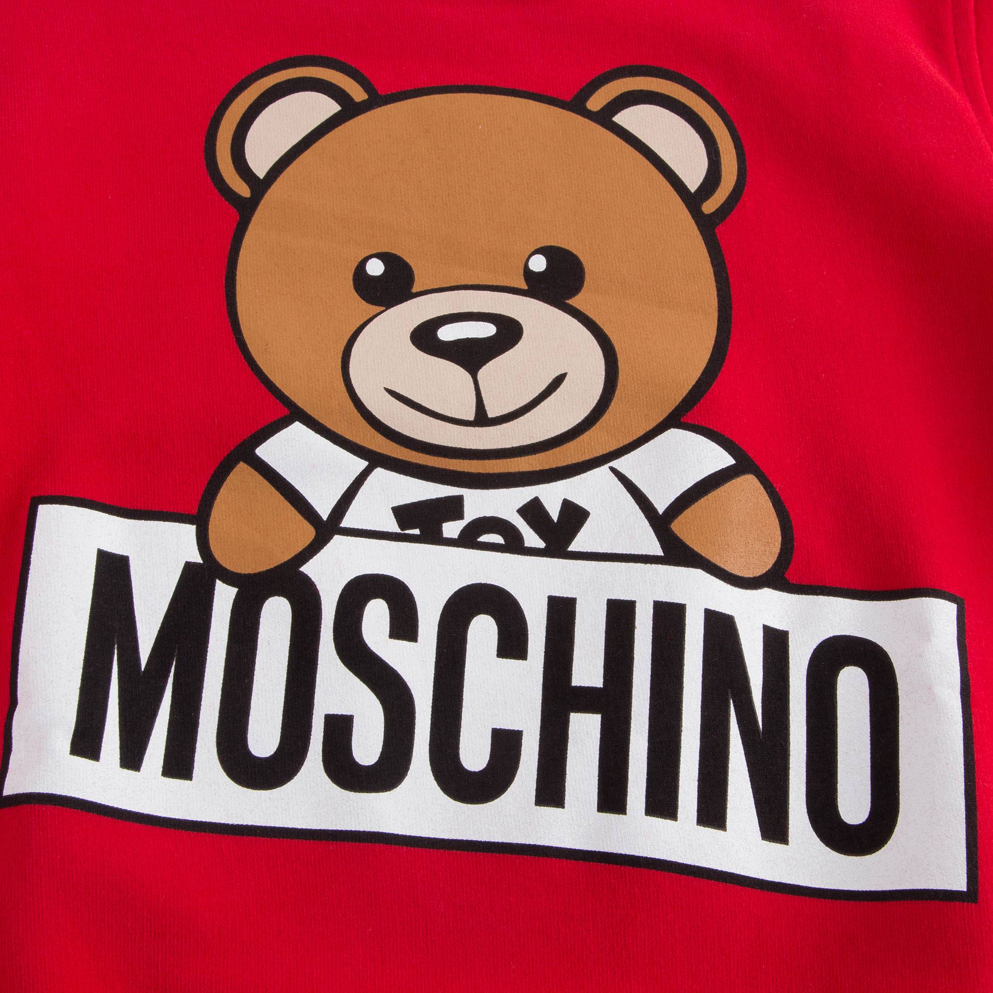 Girls Poppy Red Cotton Sweatshirt