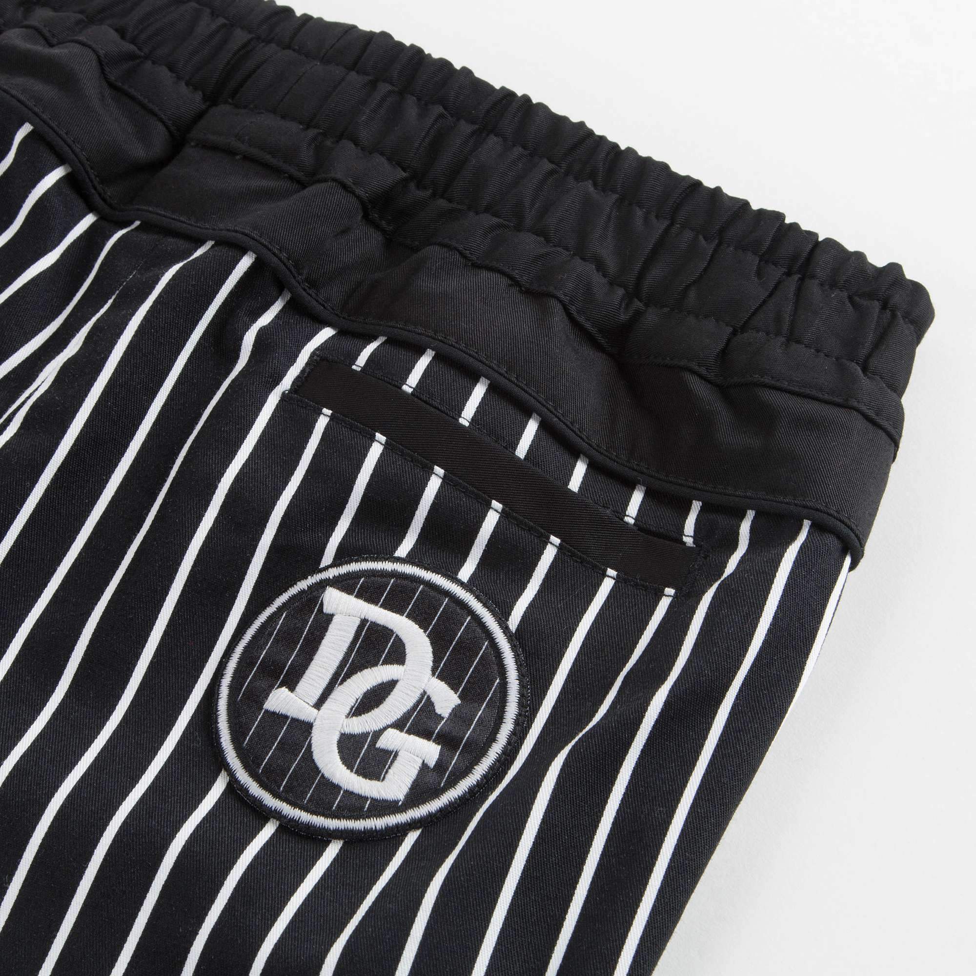 Baby Boys Black Striped Cotton Trousers