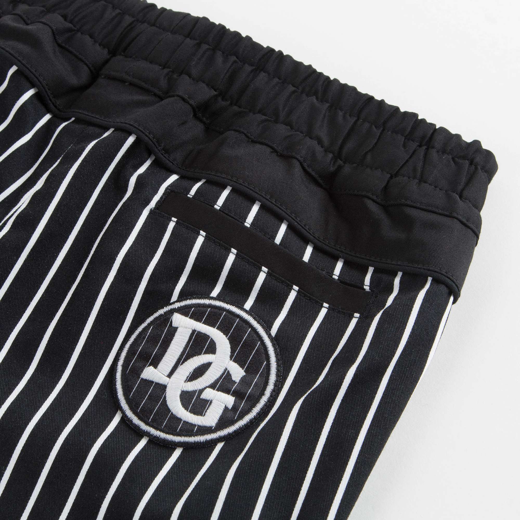 Baby Boys Black Striped Cotton Trousers