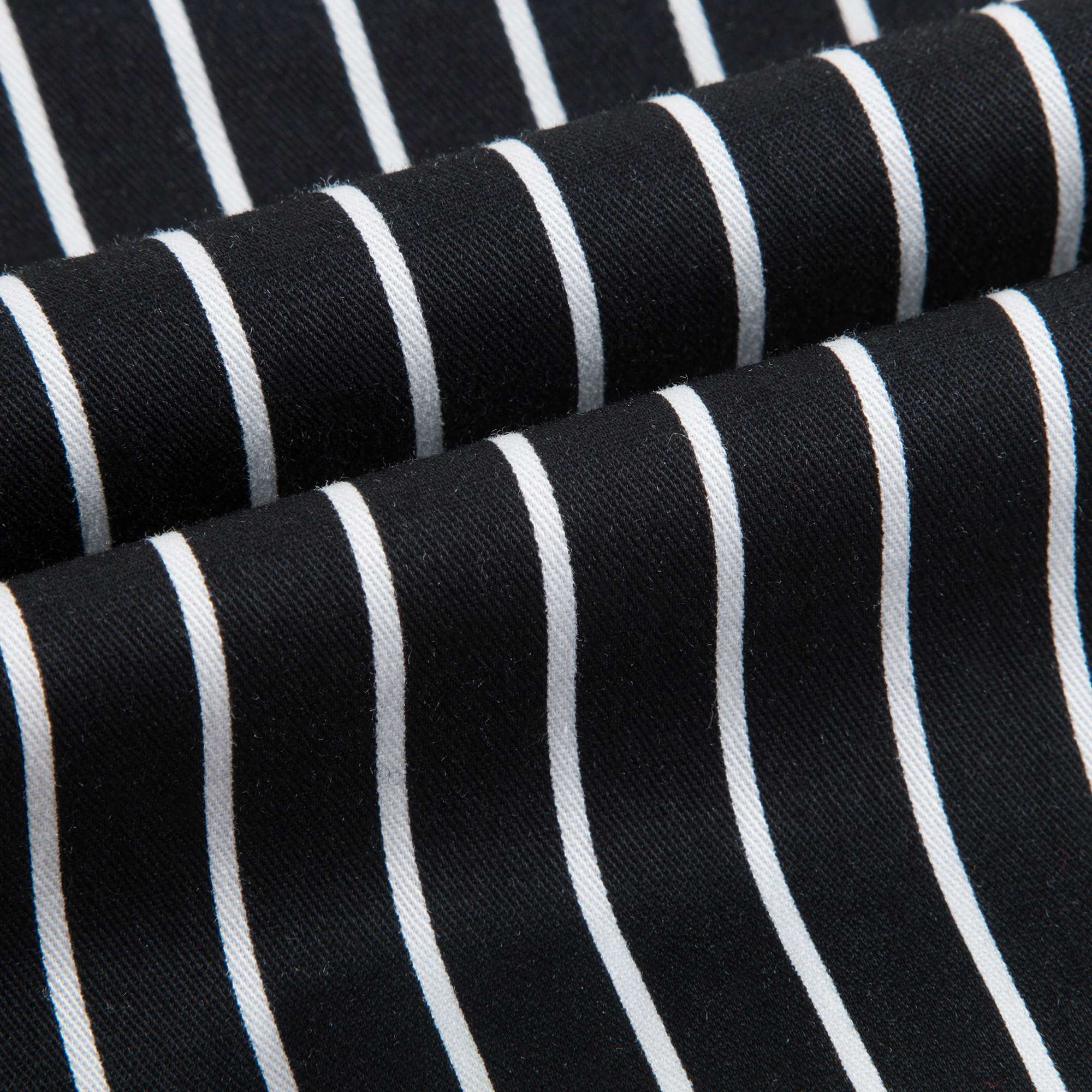 Baby Boys Black Striped Cotton Trousers