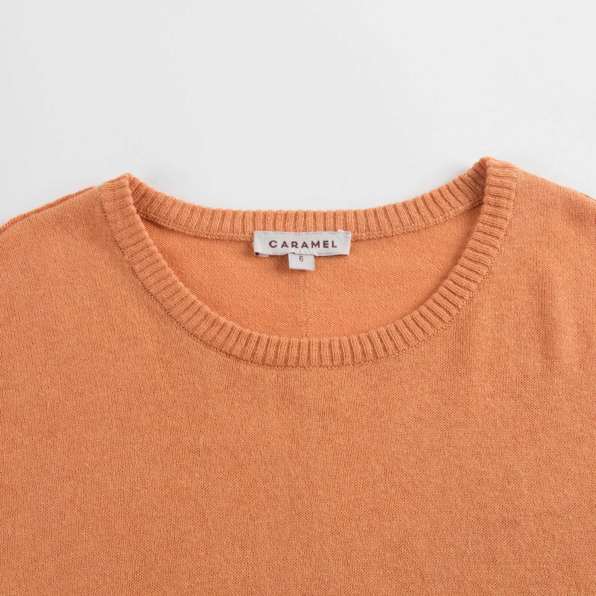 Girls Tangerine Lotus Jumper