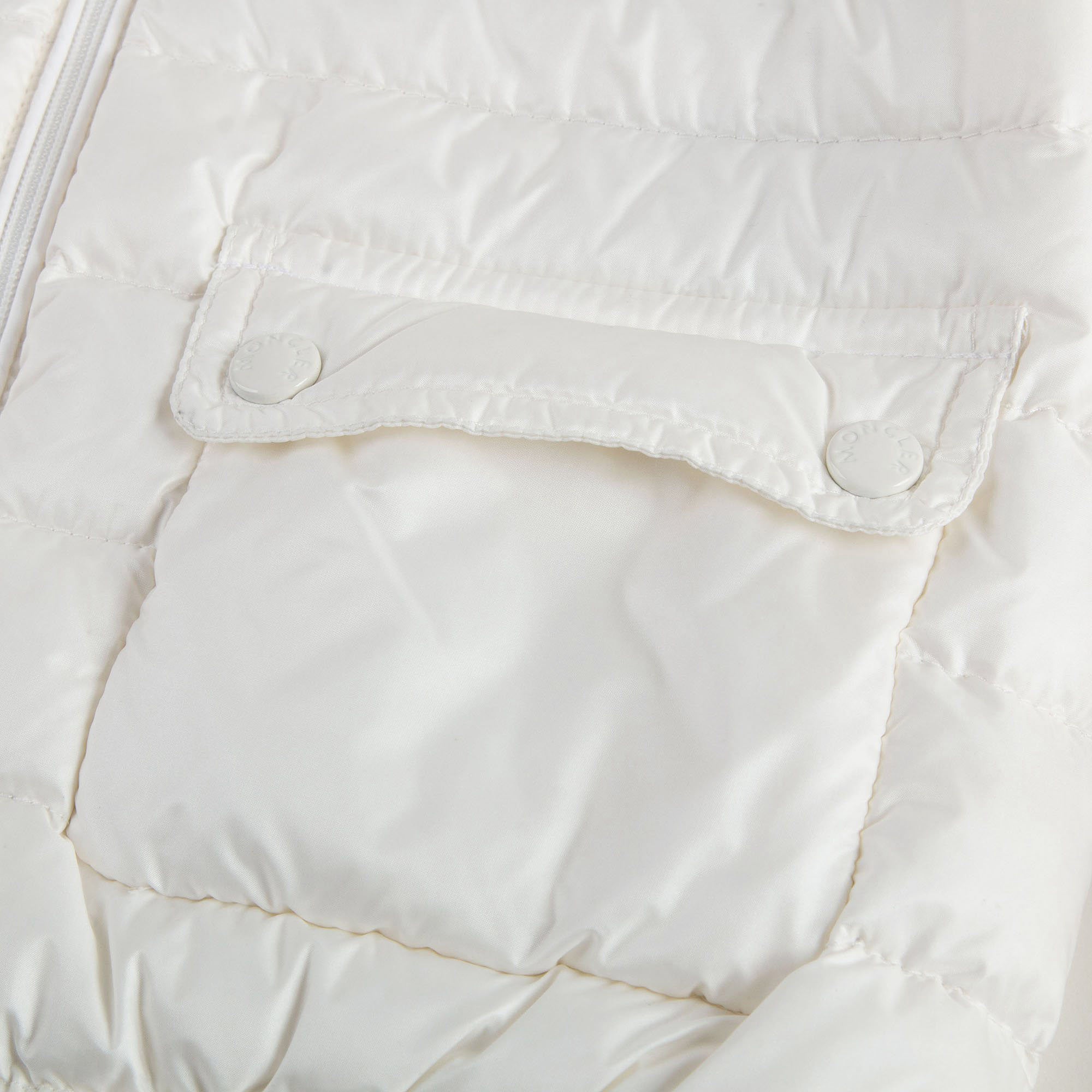 Girls White "Lans"Down Padded Jacket