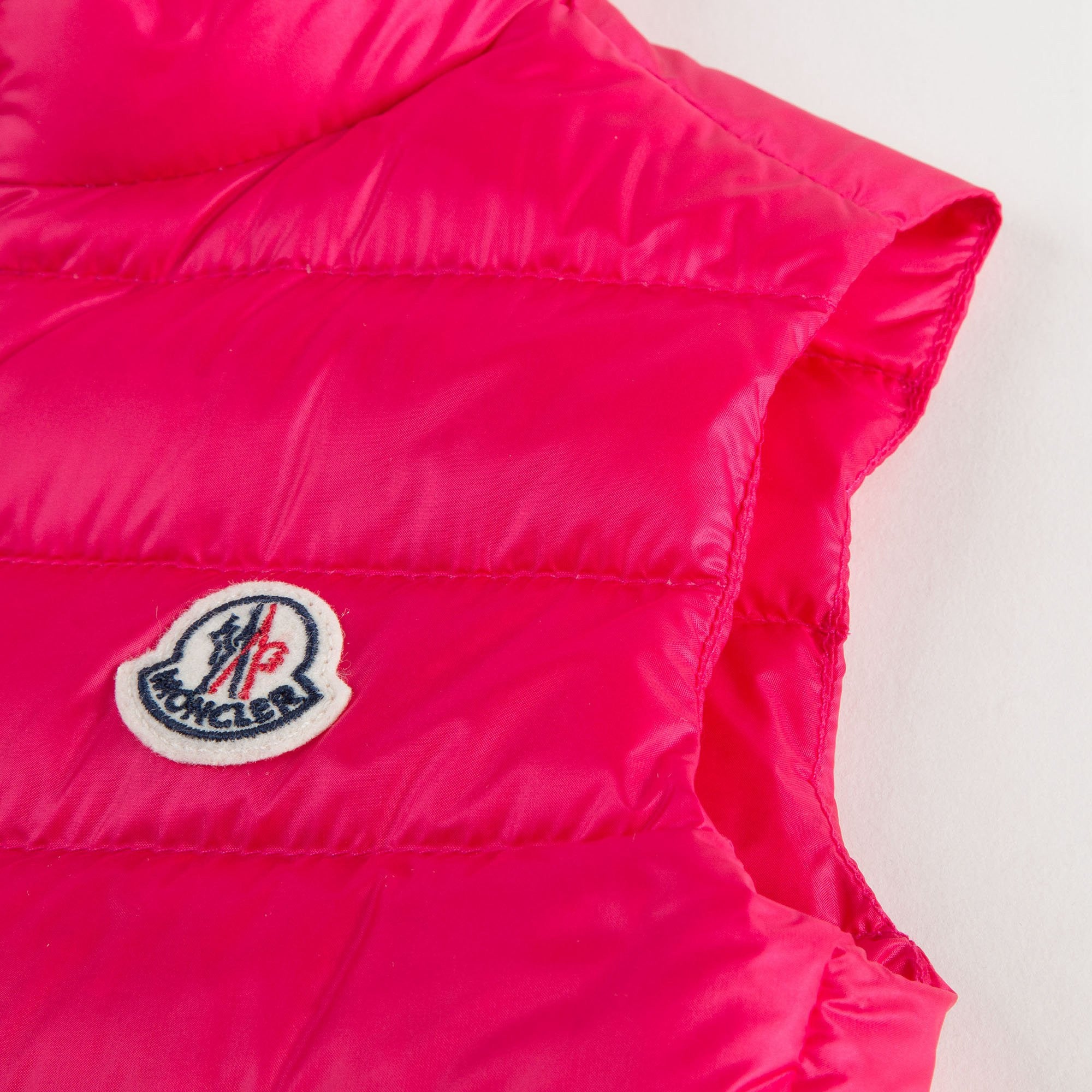 Girls Fuchsia "New Cherame"Down Padded Gilet