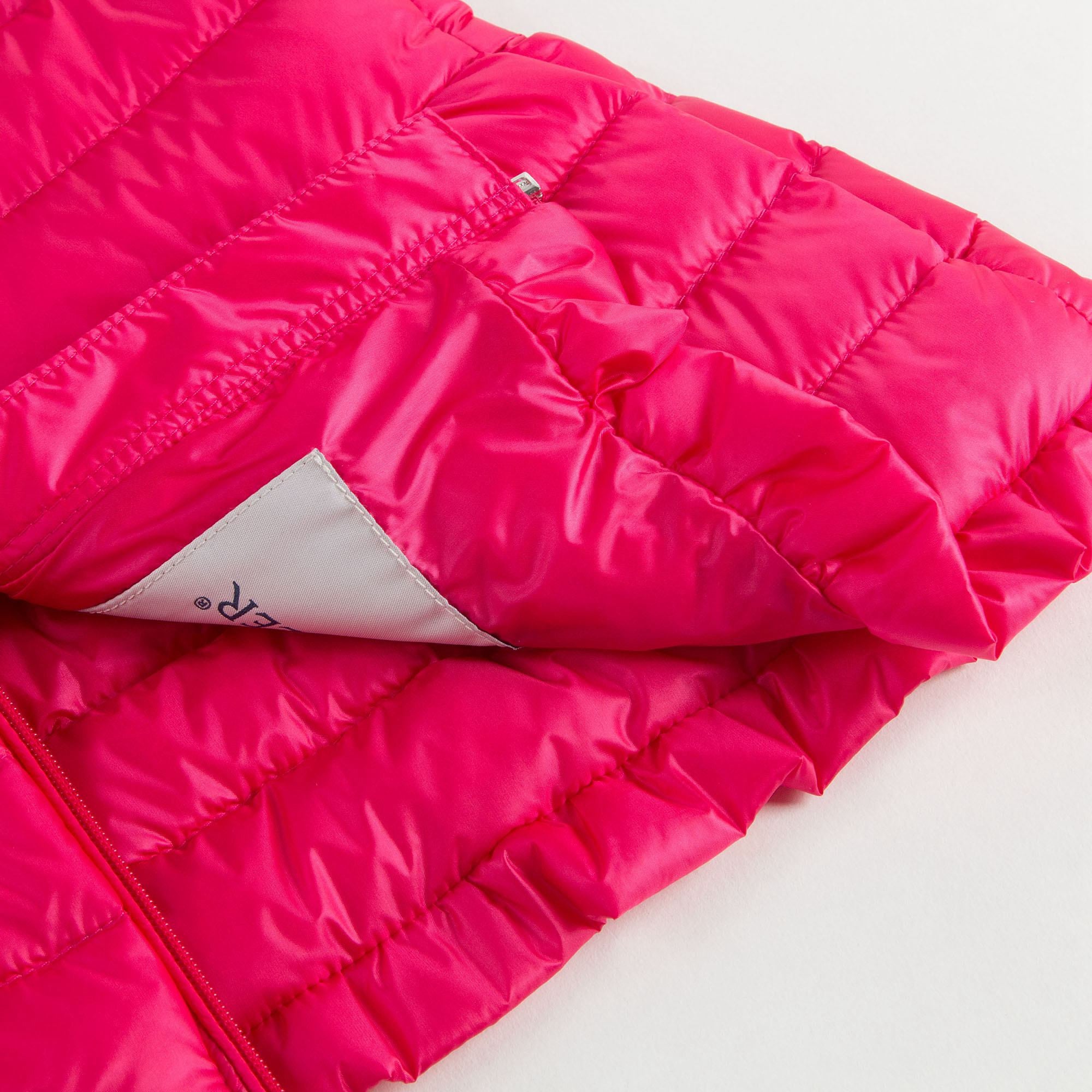 Girls Fuchsia "New Cherame"Down Padded Gilet