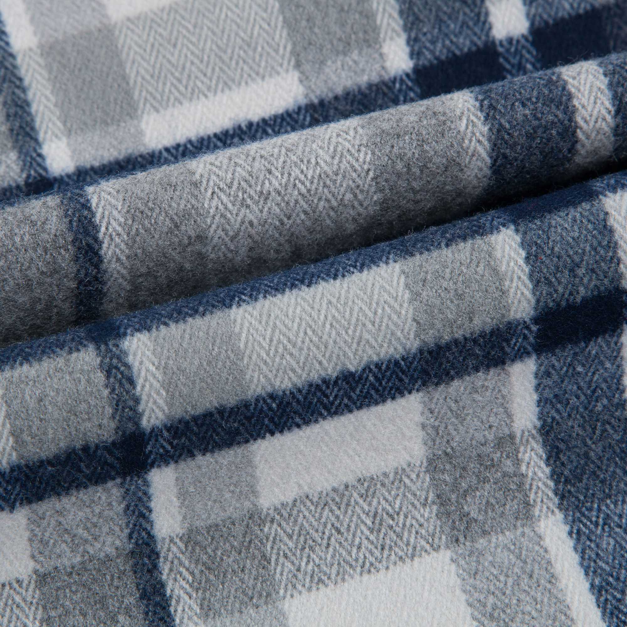 Girls Steel Grey Check Trouesers
