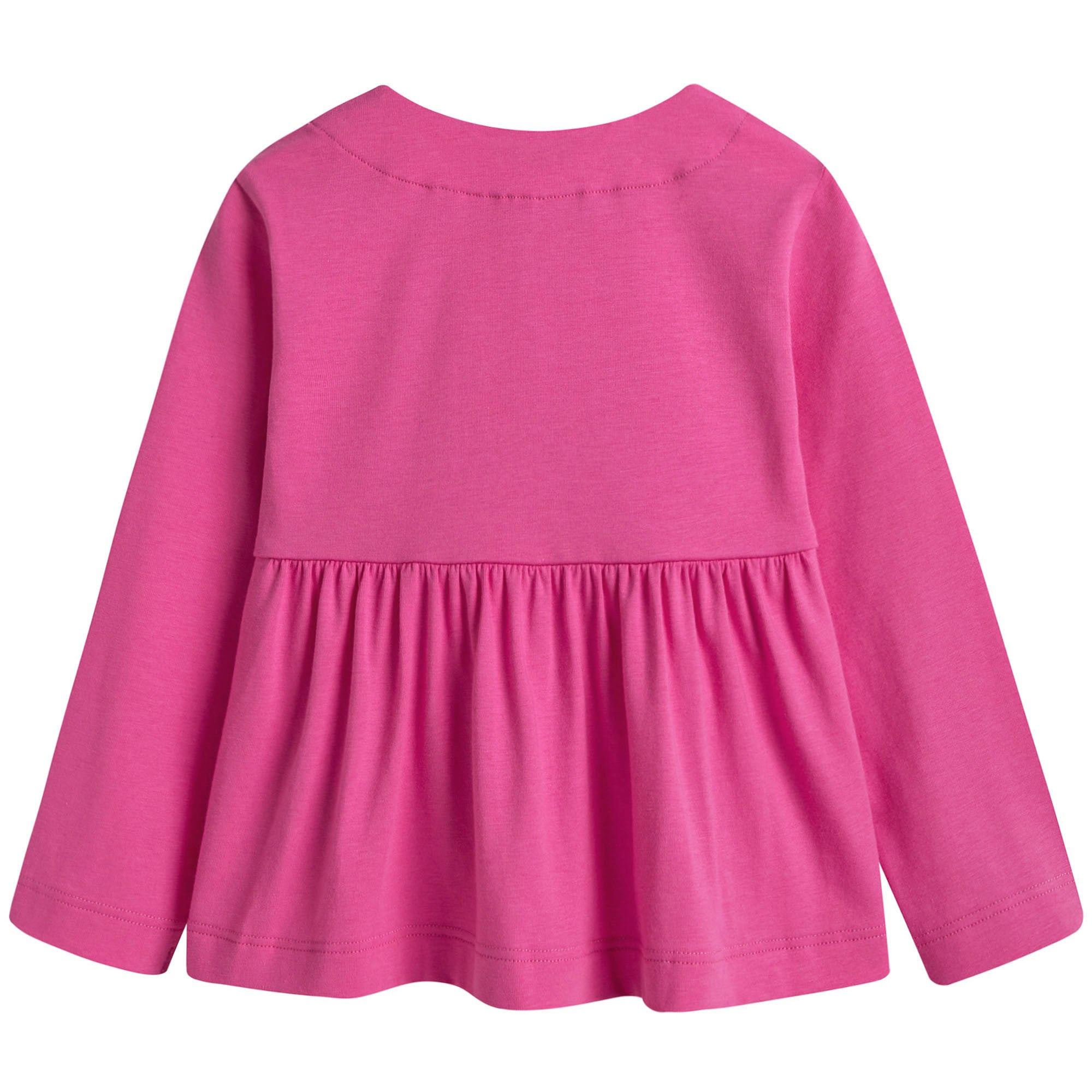 Baby Girls Dark Pink Cotton Blouse