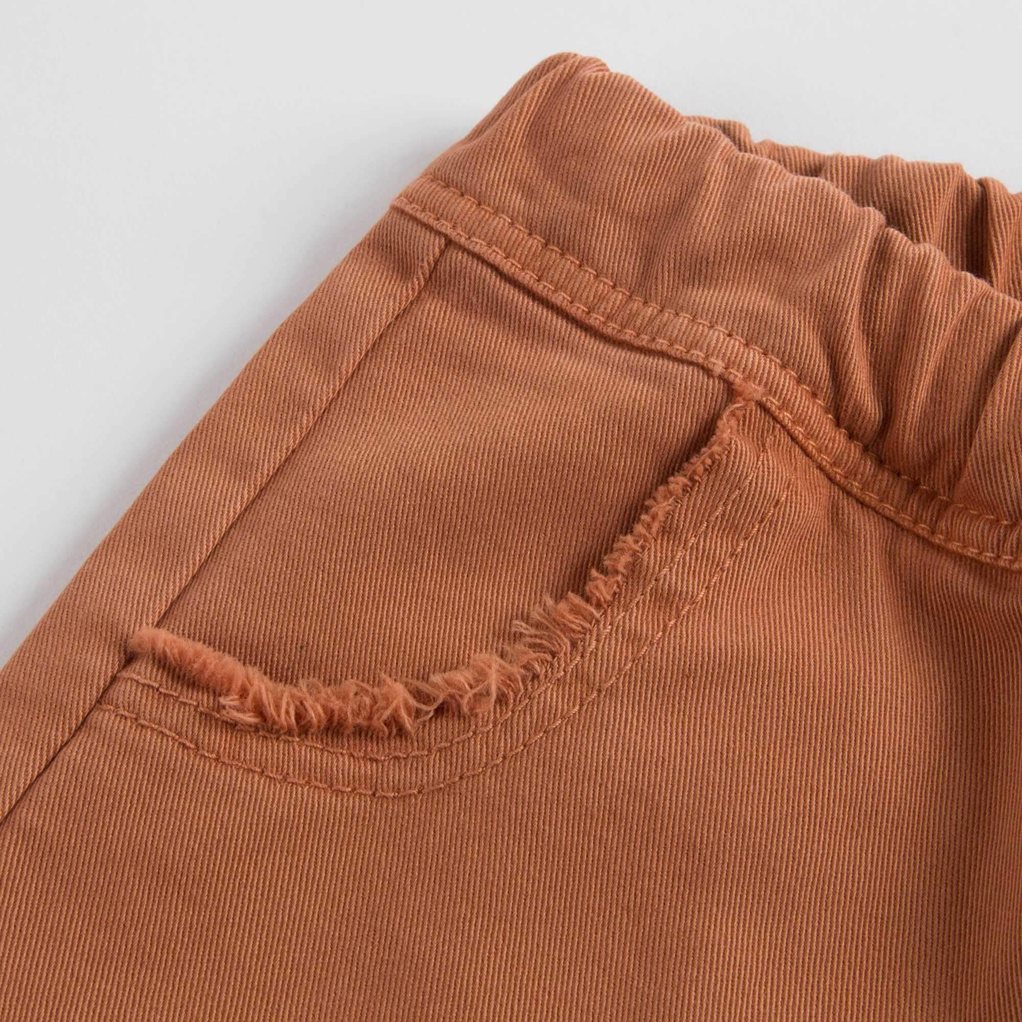 Girls Cinnamon Cotton Trousers