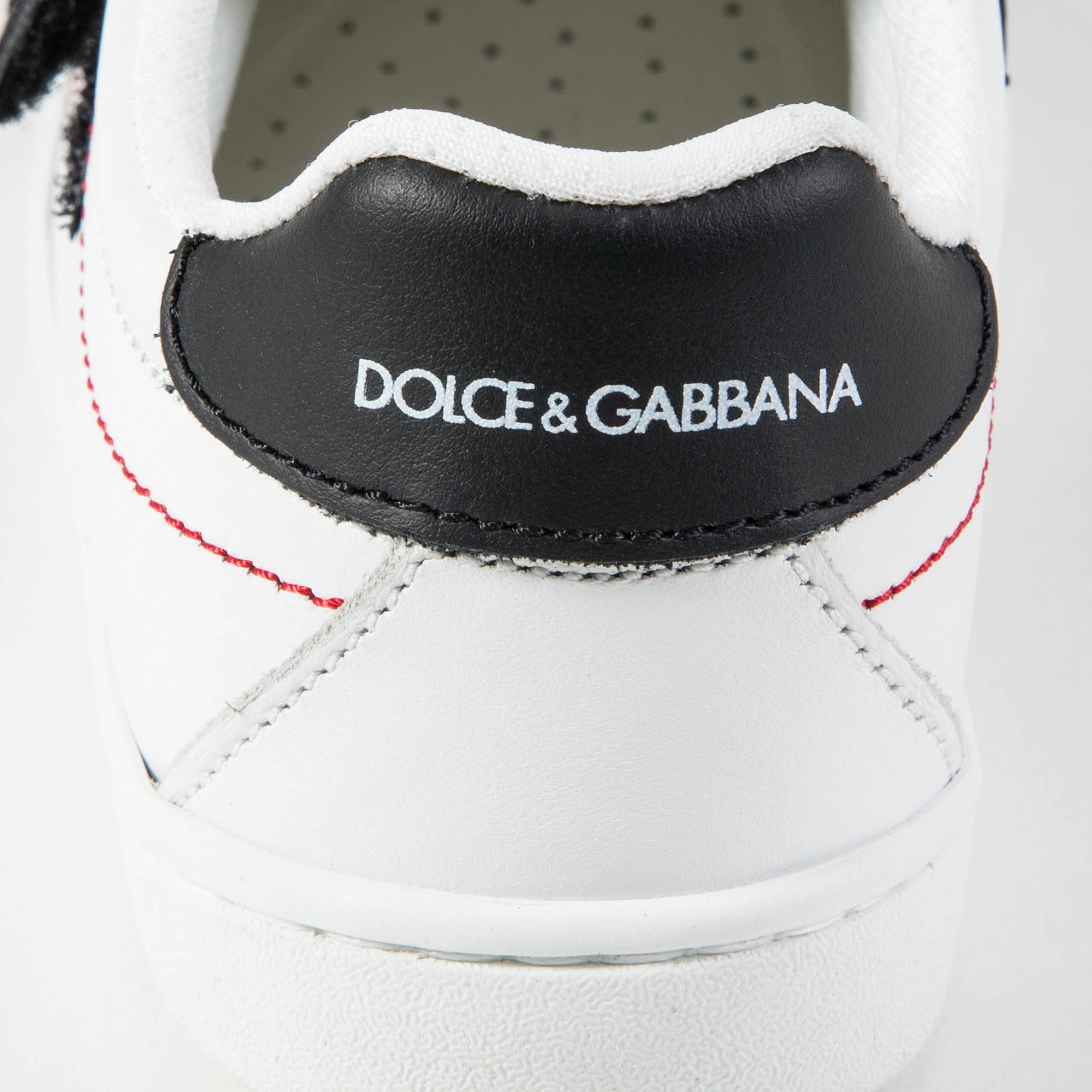 Girls & Boys White Black Logo Shoes