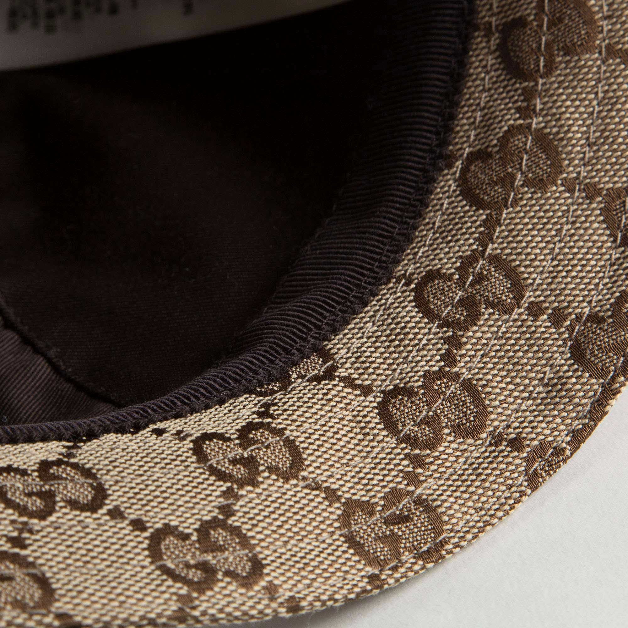Girls Light Brown Striped Trims Sun Hat