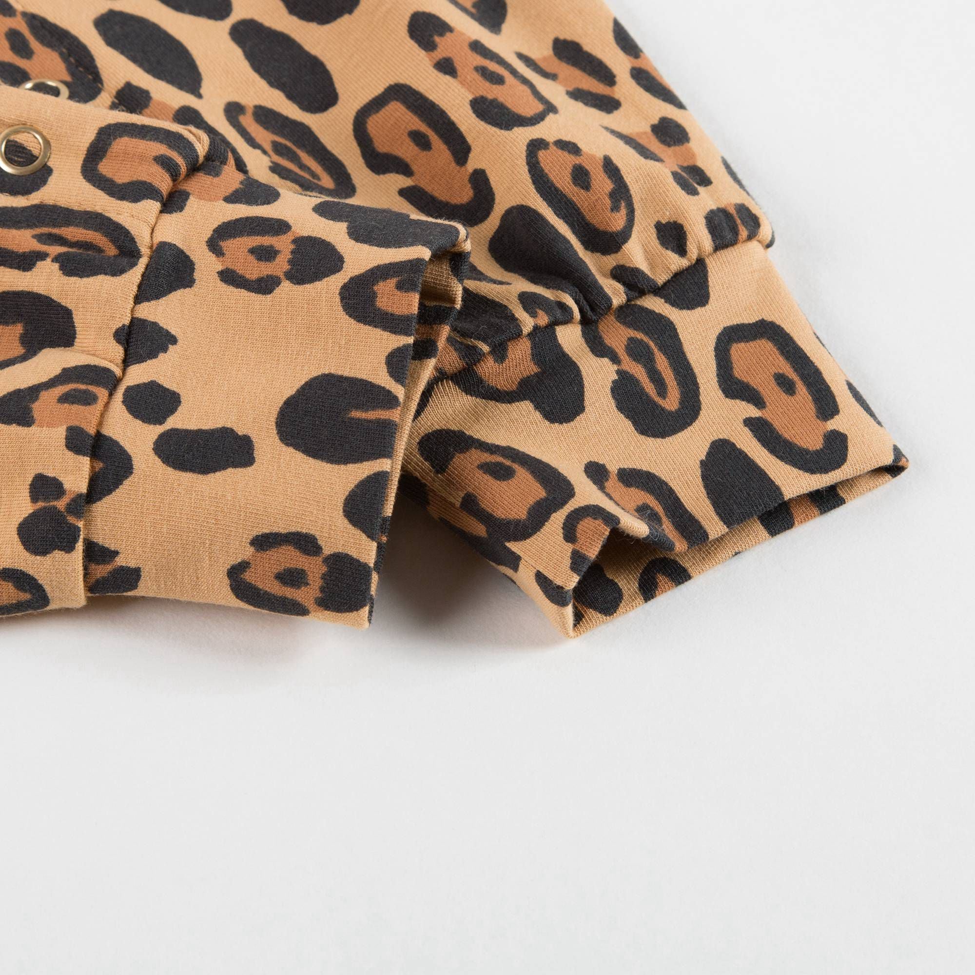 Baby Beige Basic Leopard Jumpsuit
