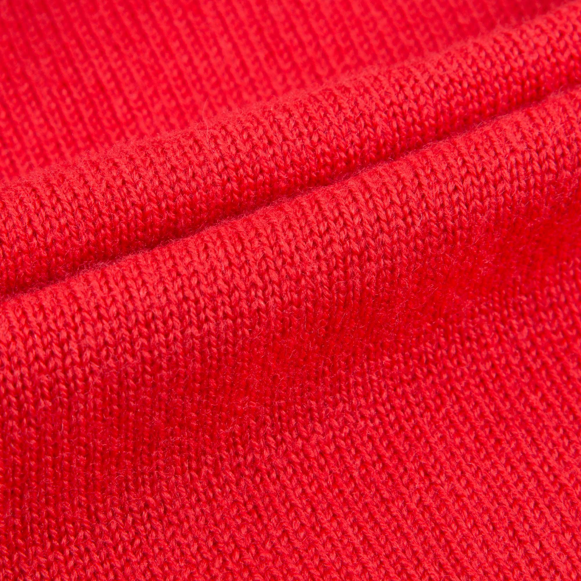 Girls Red Quilted Zip-up Top