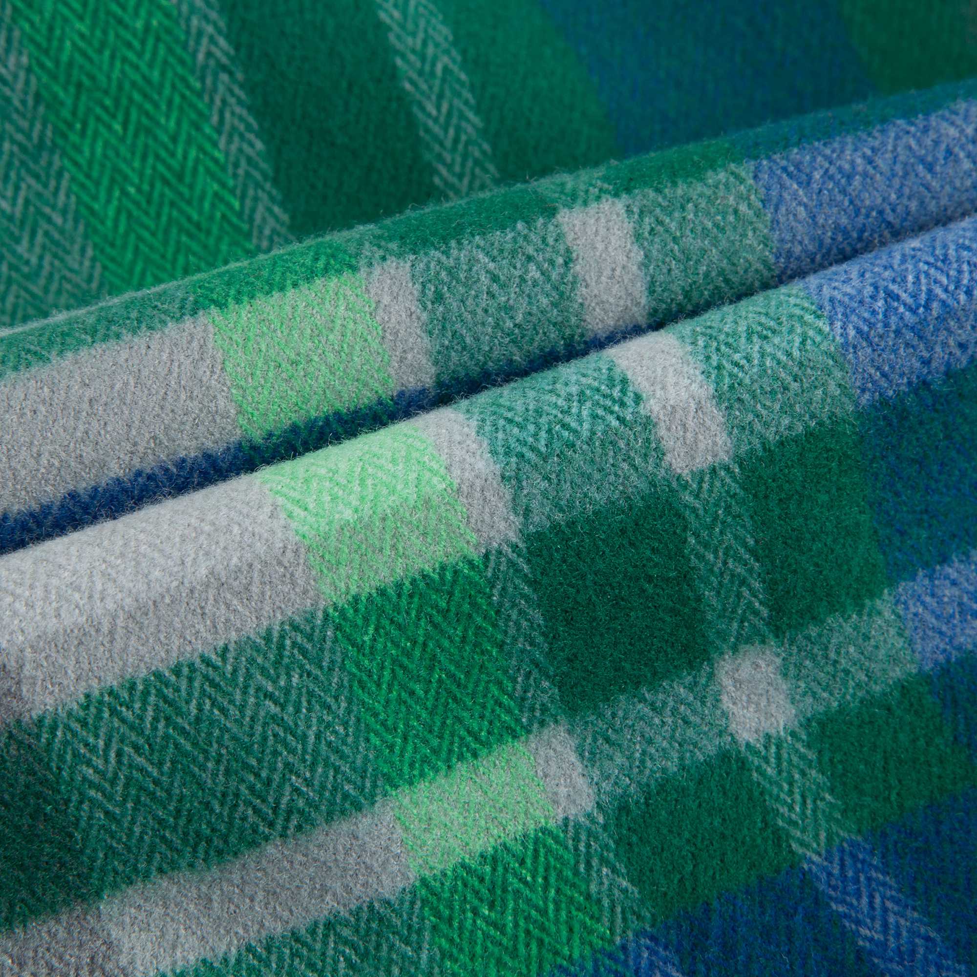 Girls Apple Green Check Cotton Shorts