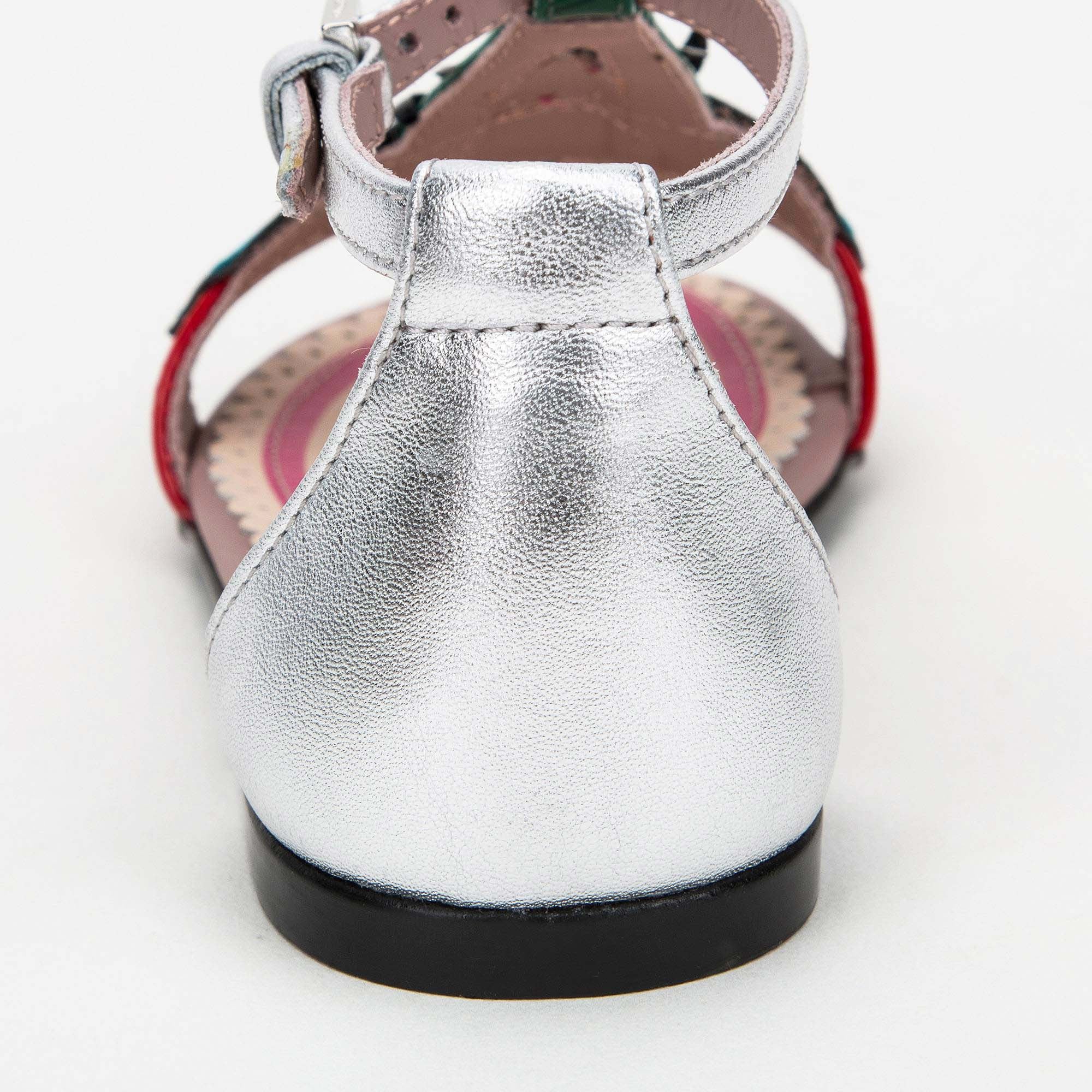 Girls Pink Patent Leather Sandals