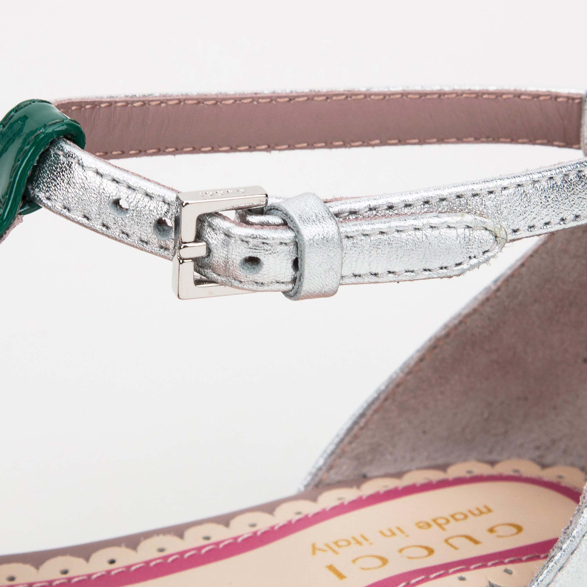 Girls Pink Patent Leather Sandals