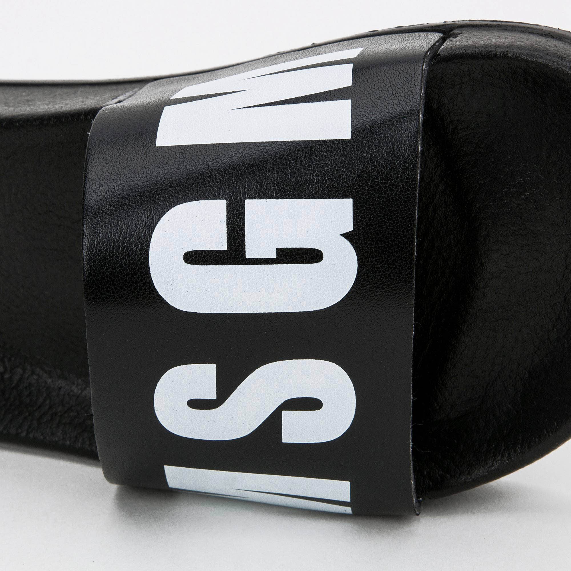 Boys & Girls Black Logo Slippers