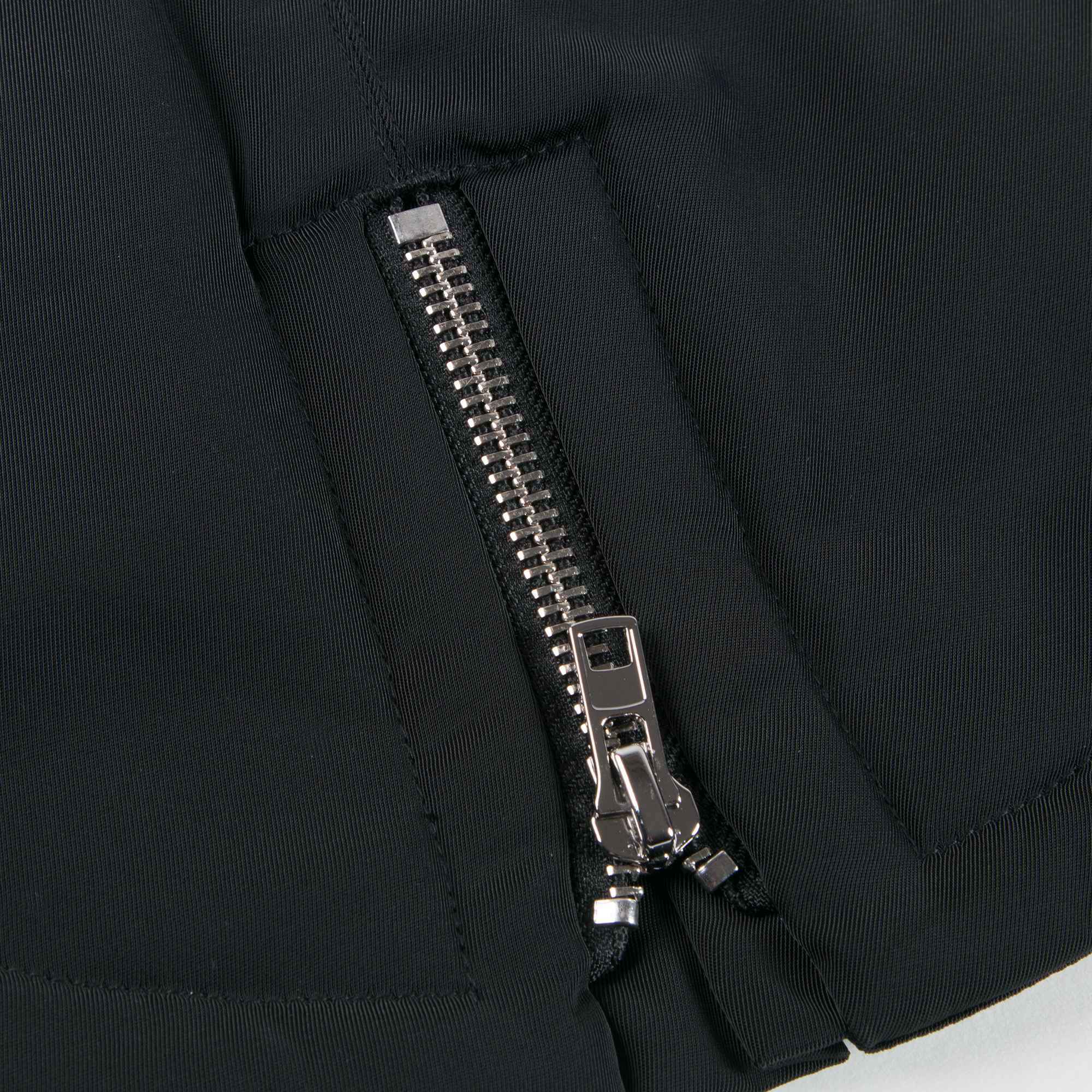 Girls Black Logo Coat