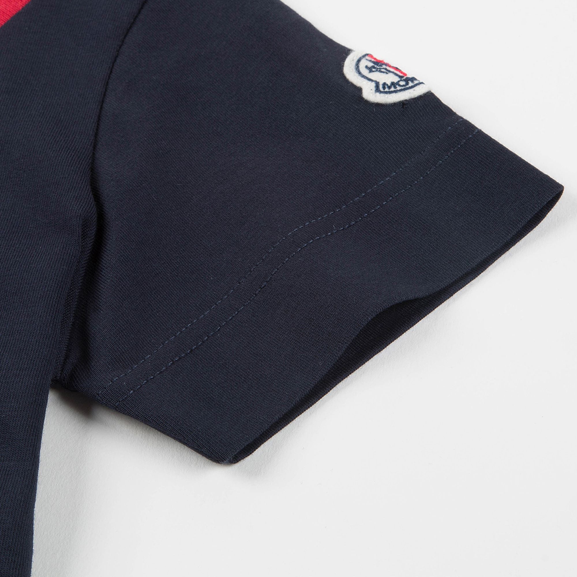 Girls Navy Blue Cotton T-shirt