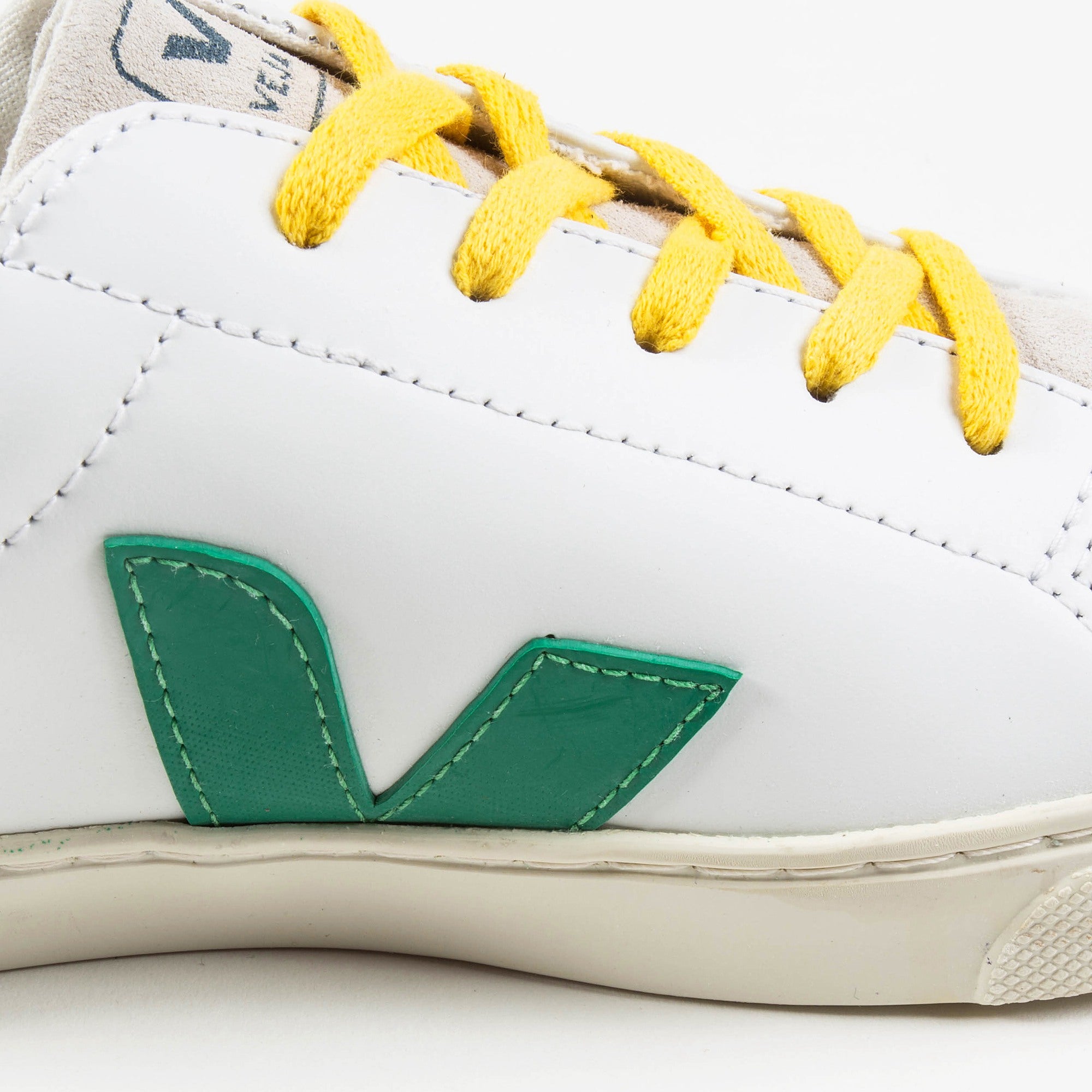 Girls & Boys Extar White Emeraude Gold Yellow Shoes