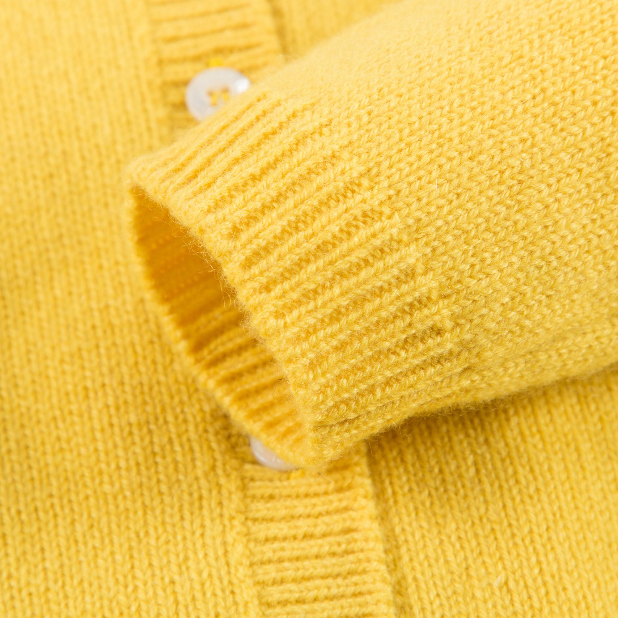 Girls Gold  Yellow  Cashmere  Cardigan