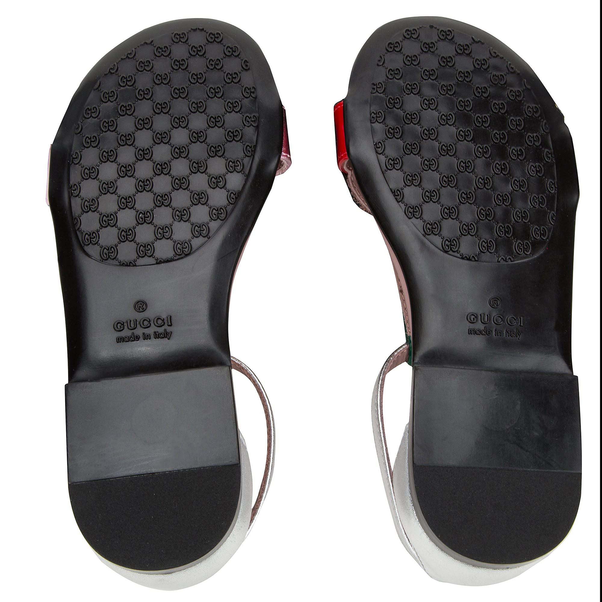 Girls Pink Patent Leather Sandals